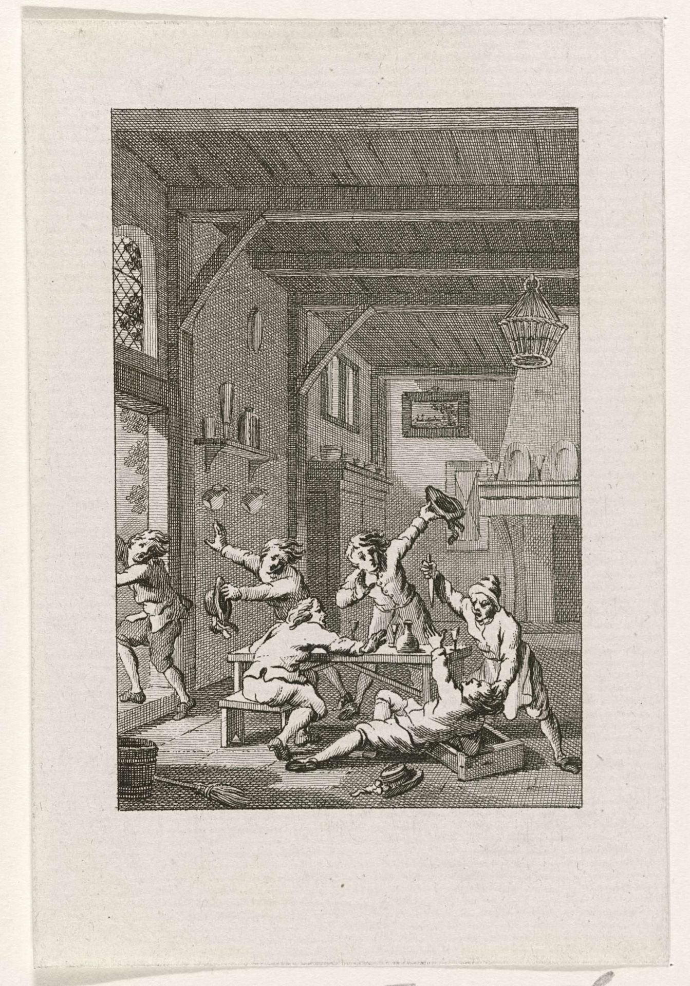 Gevechten met Orangisten te Voorburg, 1787 by Reinier Vinkeles