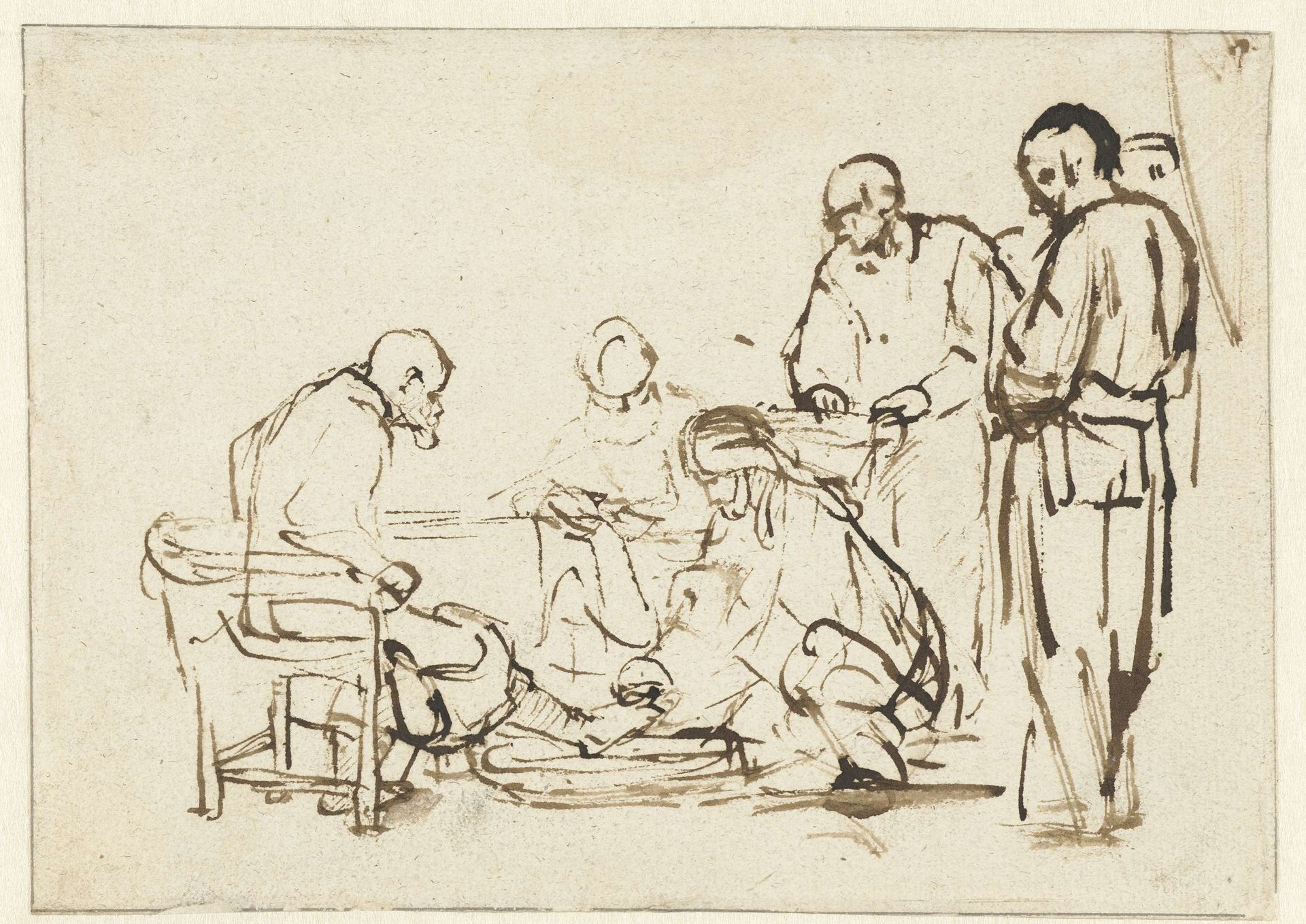 Christ Washing the Disciples’ Feet by Rembrandt van Rijn