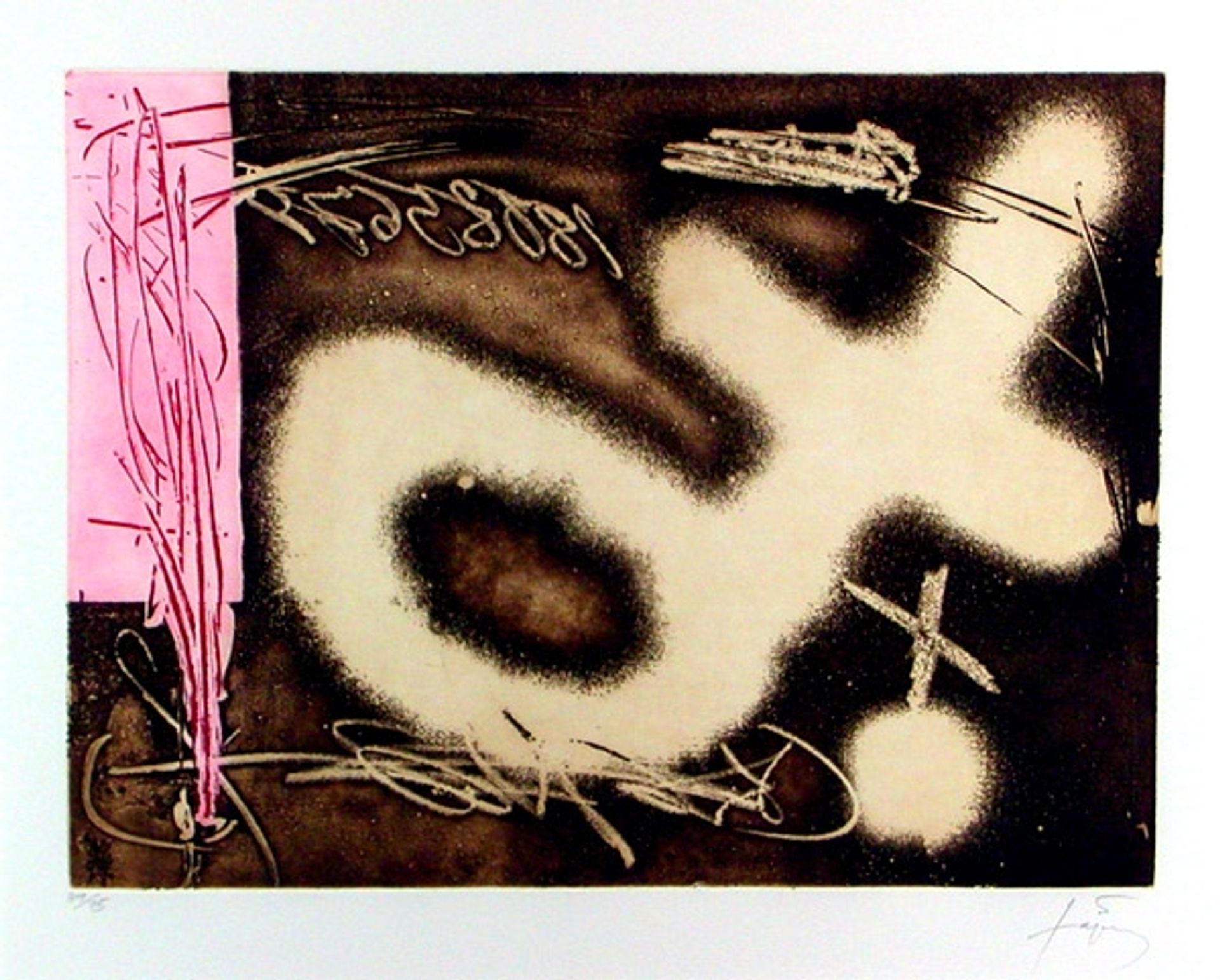 El Péndulo Inmóvil I by Antoni Tapies