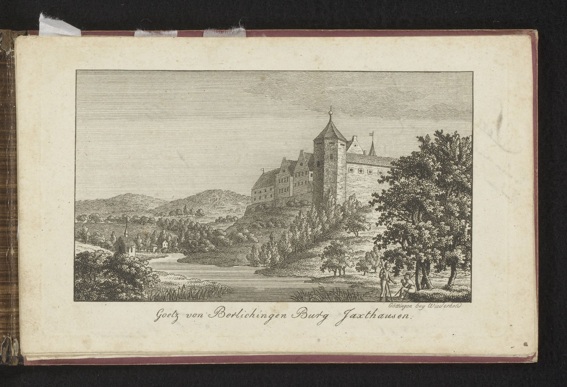 Gezicht op de burcht van Götz von Berlichingen by Anonymous