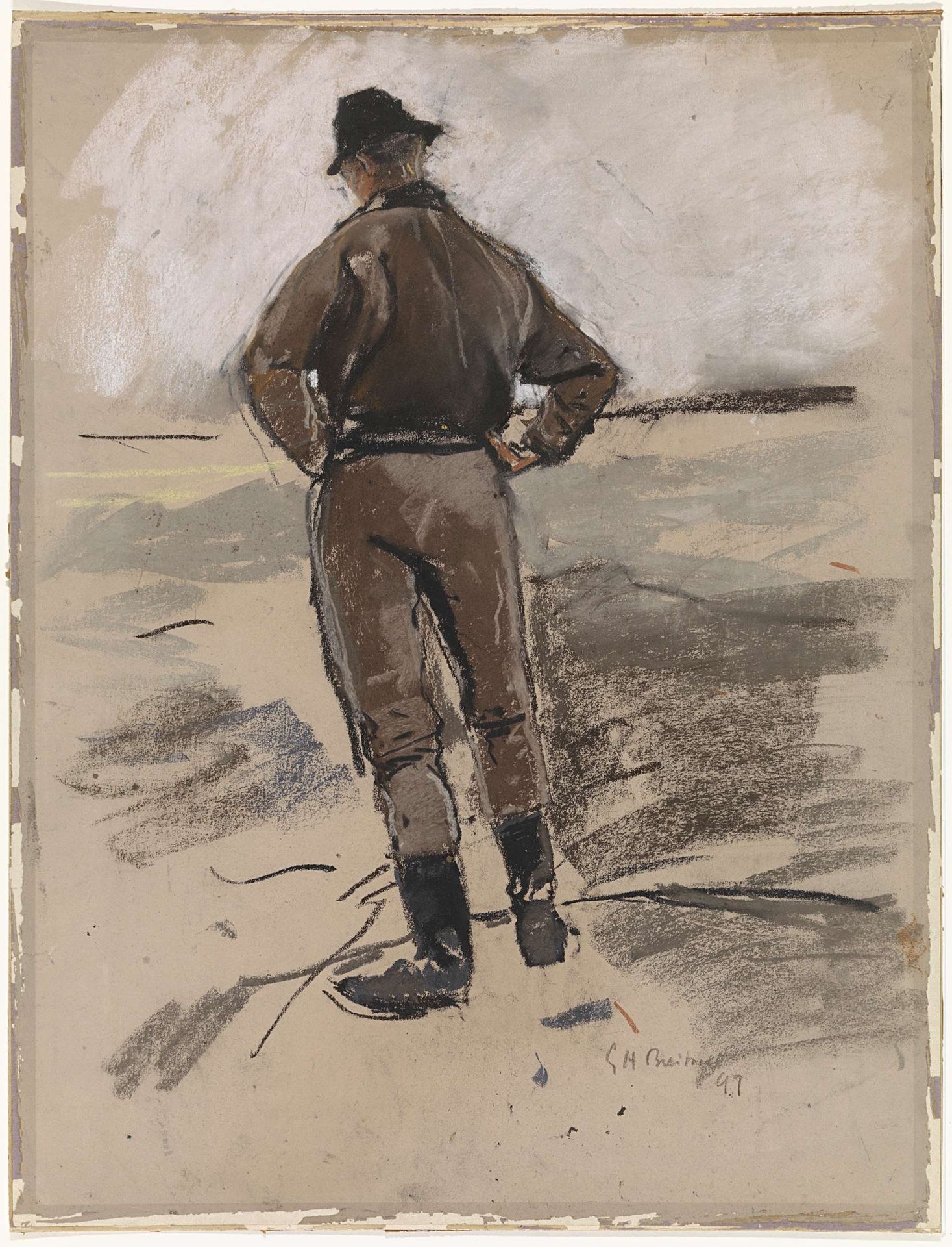 Grondwerker by George Hendrik Breitner