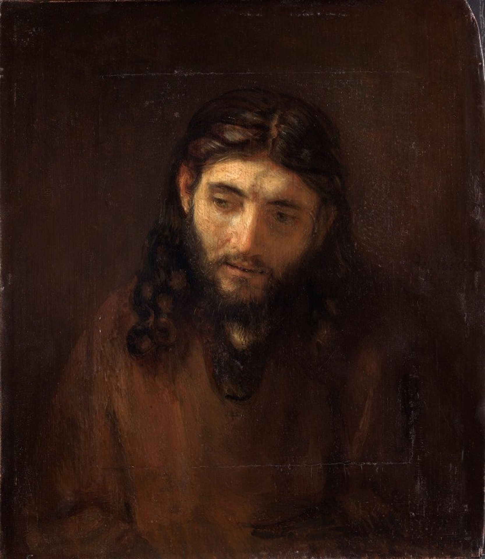 Head Of Christ by Rembrandt van Rijn