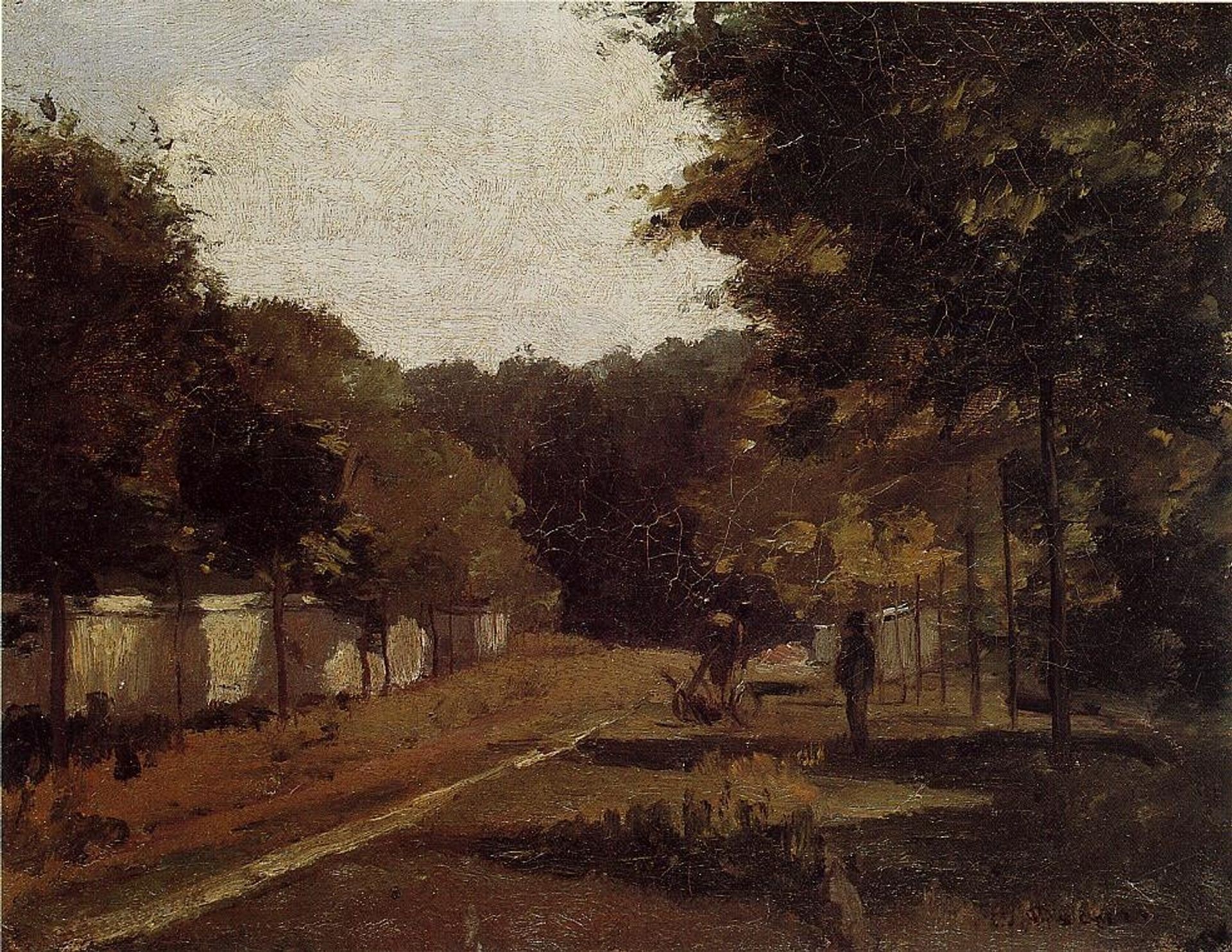 Landscape, Varenne Saint Hilaire by Camille Pissarro