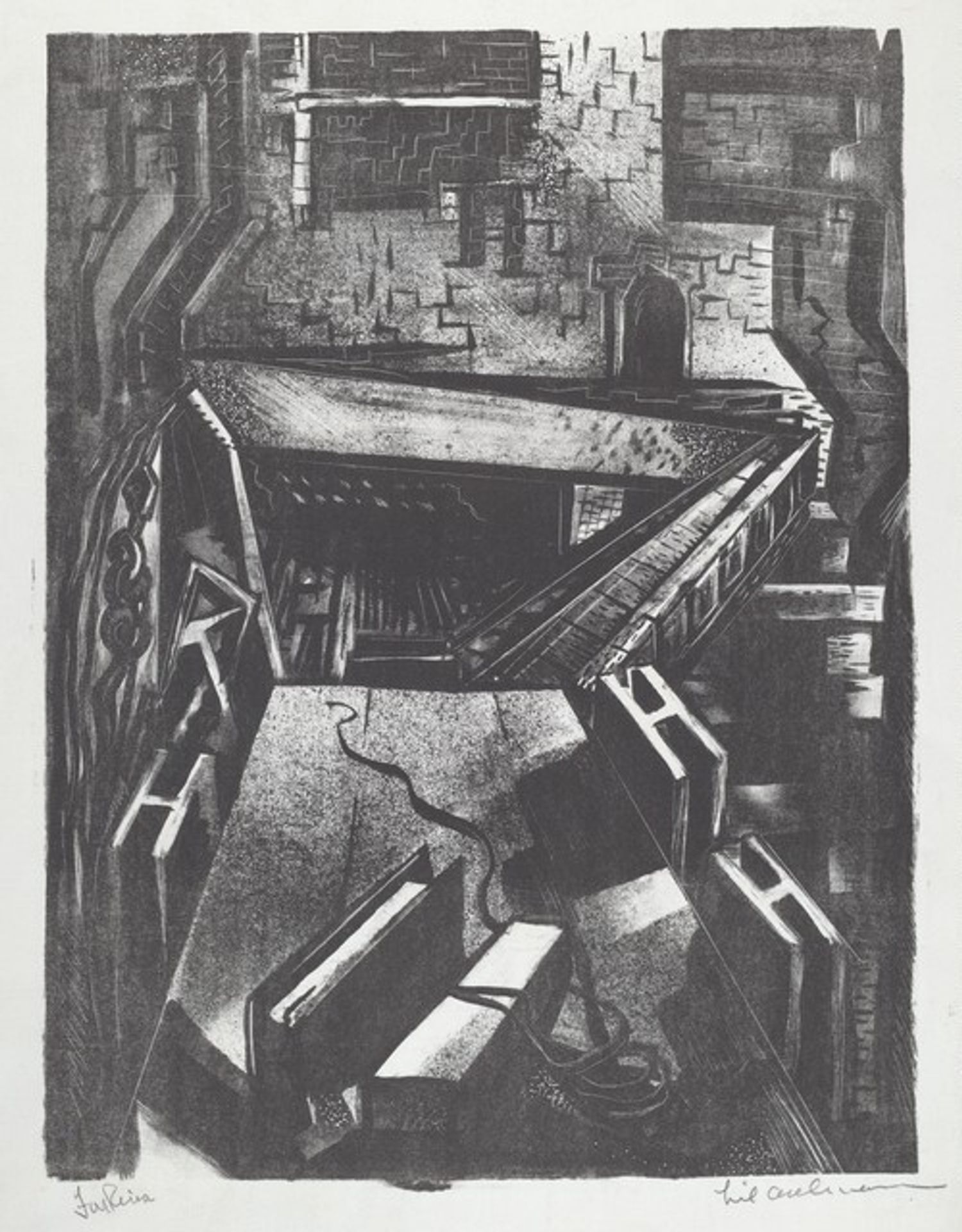 Untitled (Cityscape) by Lillian Adelman