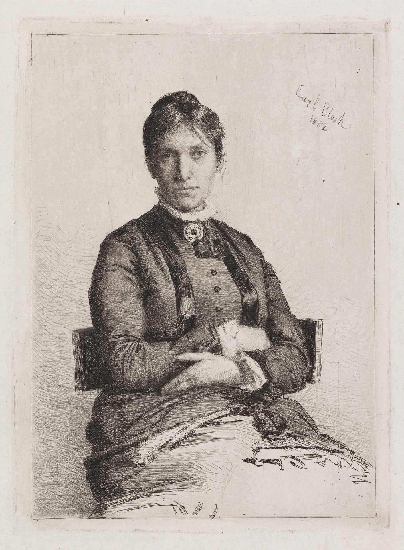 Portrait of Alma Bloch, née Trepka by Carl Bloch