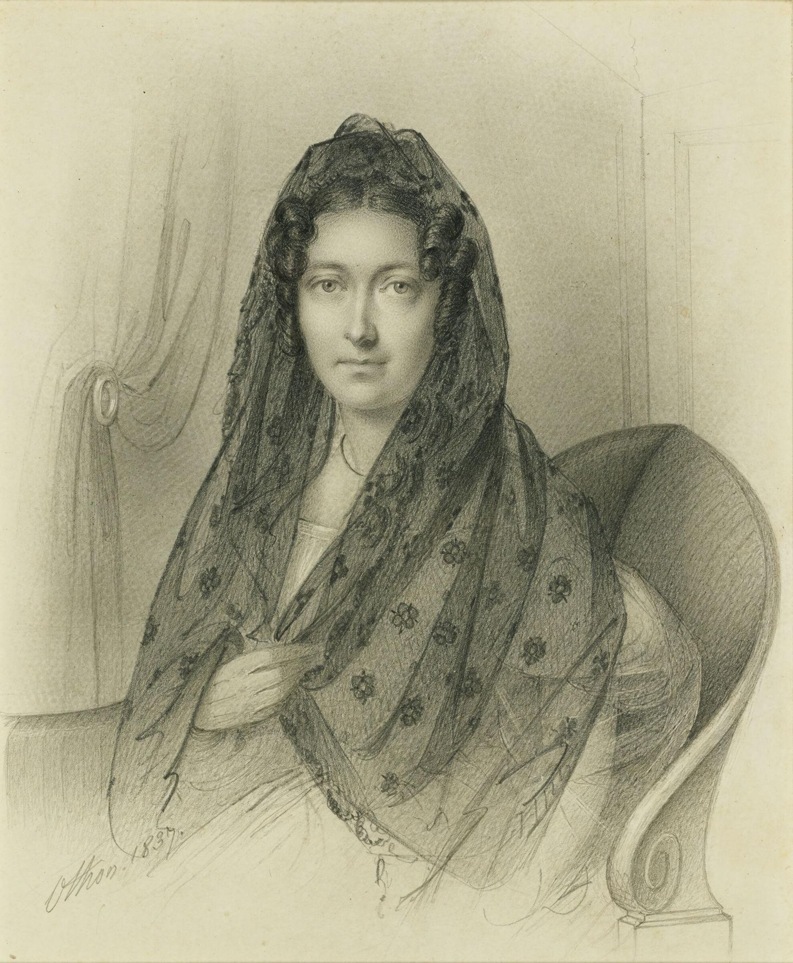 Portrait of Elizabeth Arnold by Narcisse Othon