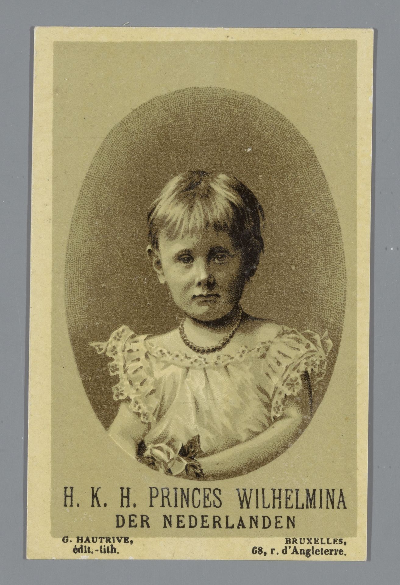 Portret van prinses Wilhelmina by C. Hautrive