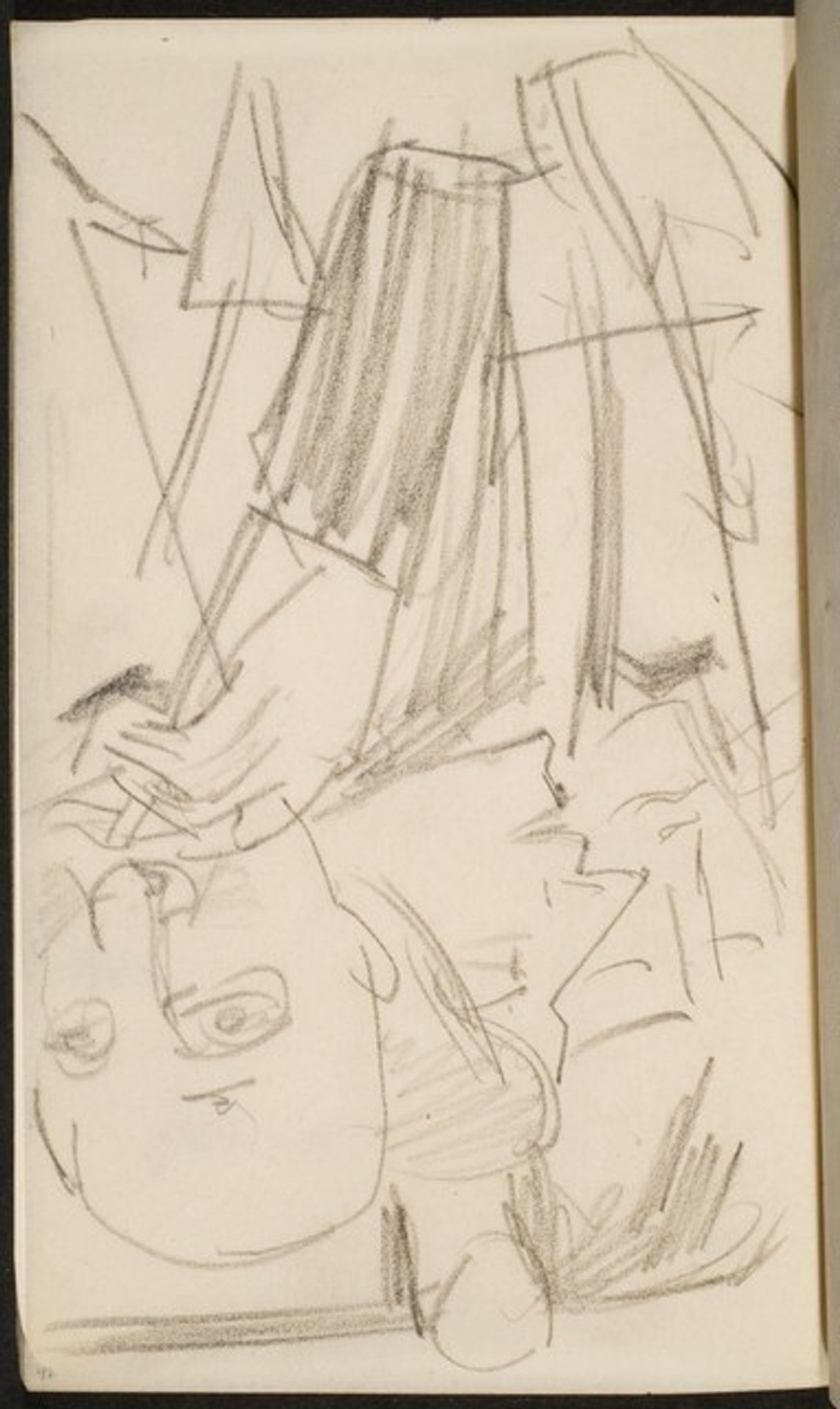zwei Männer und eine Frau an der Bar (Three for Drinks) [p. 42] by Max Beckmann