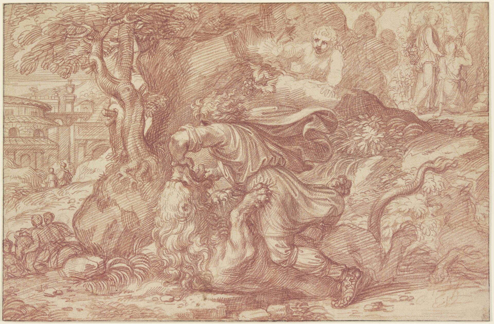 Samson tears the lion apart by Michel Corneille the Younger