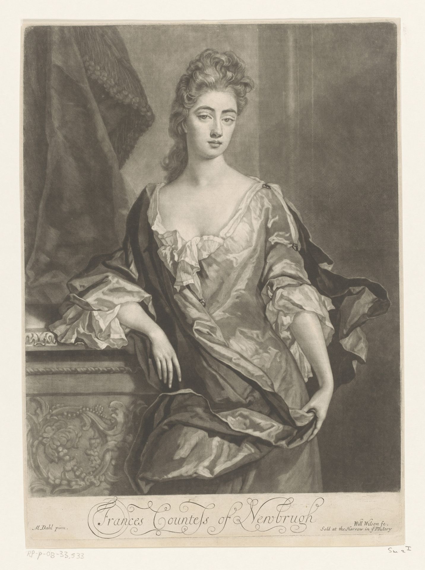 Portret van Frances Brudenell by William Wilson
