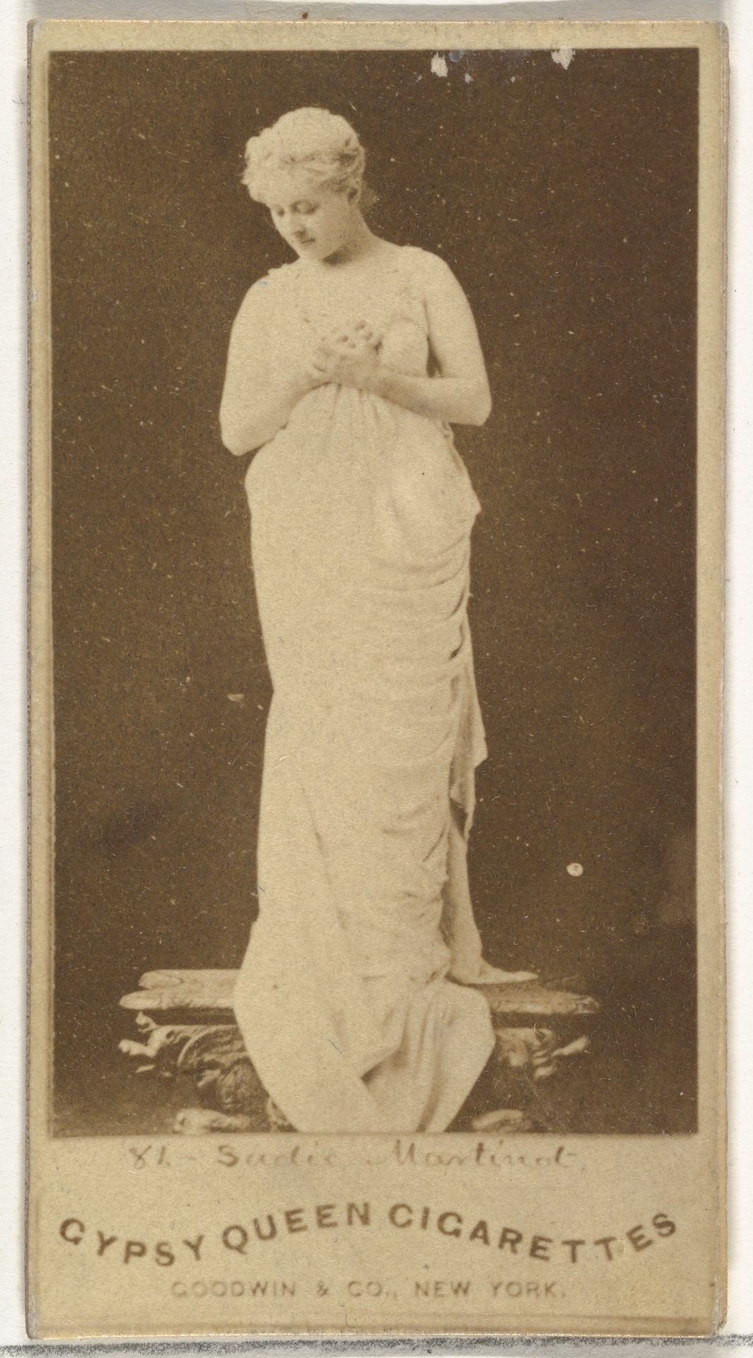 Sadie Martinot, from the Actors and Actresses series (N171) for Gypsy Queen Cigarettes by Goodwin & Company