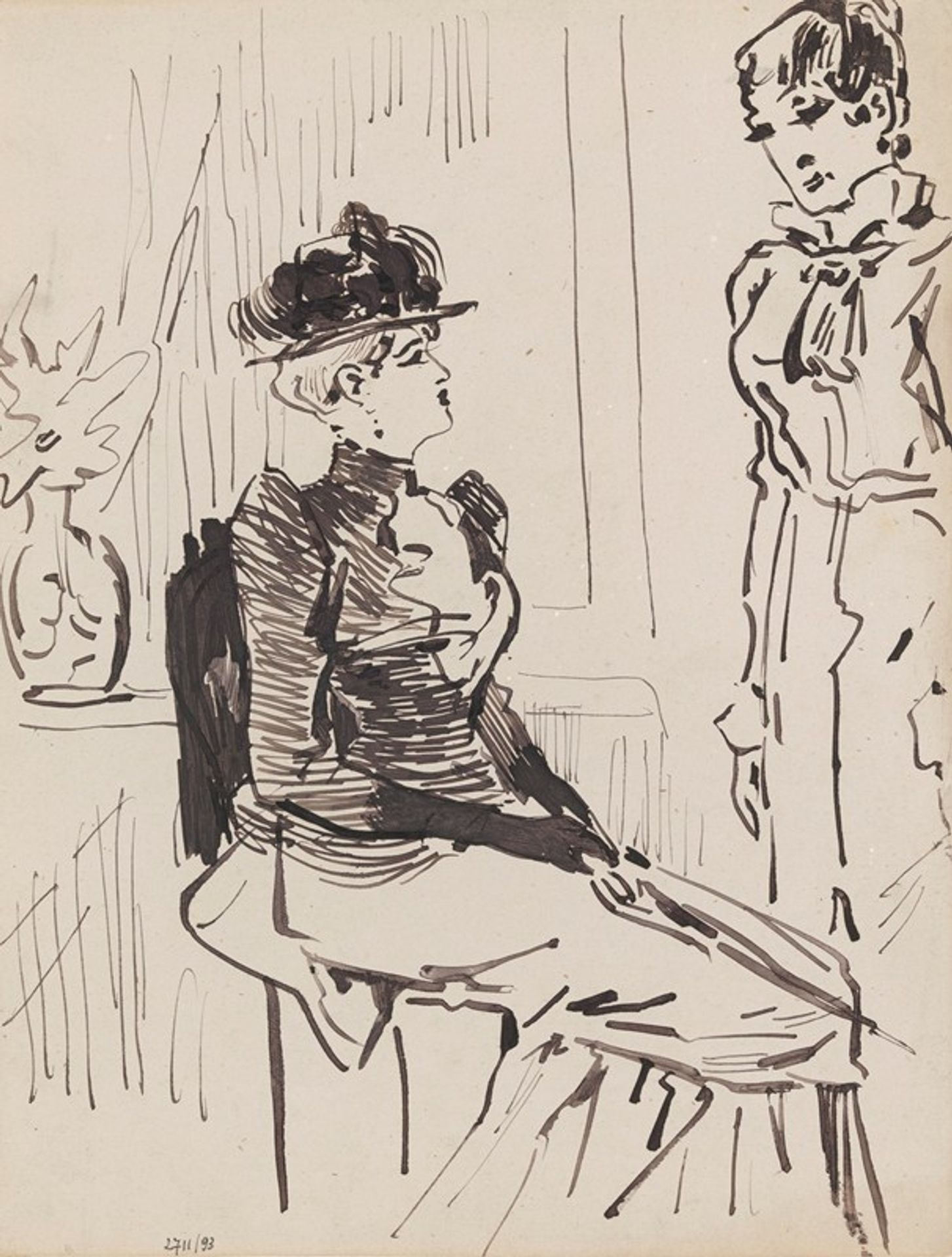 Two Women by James Ensor