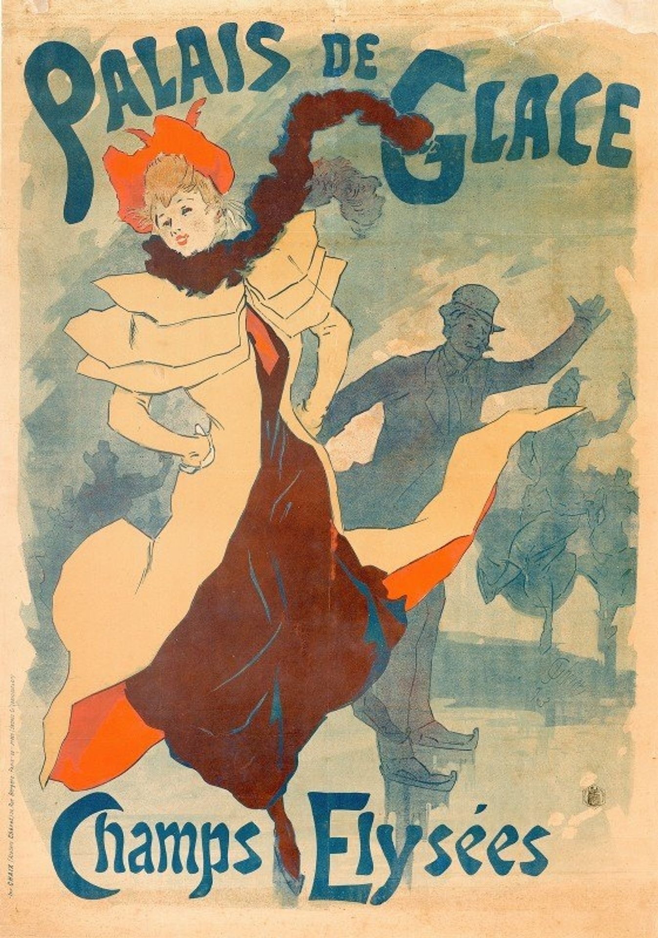 Ice Skating Rink by Jules Chéret