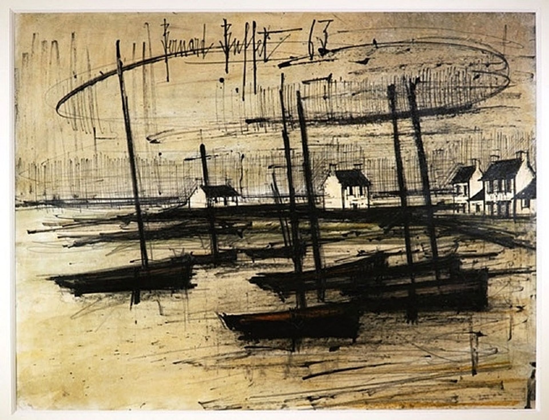 Bateaux de pêche by Bernard Buffet