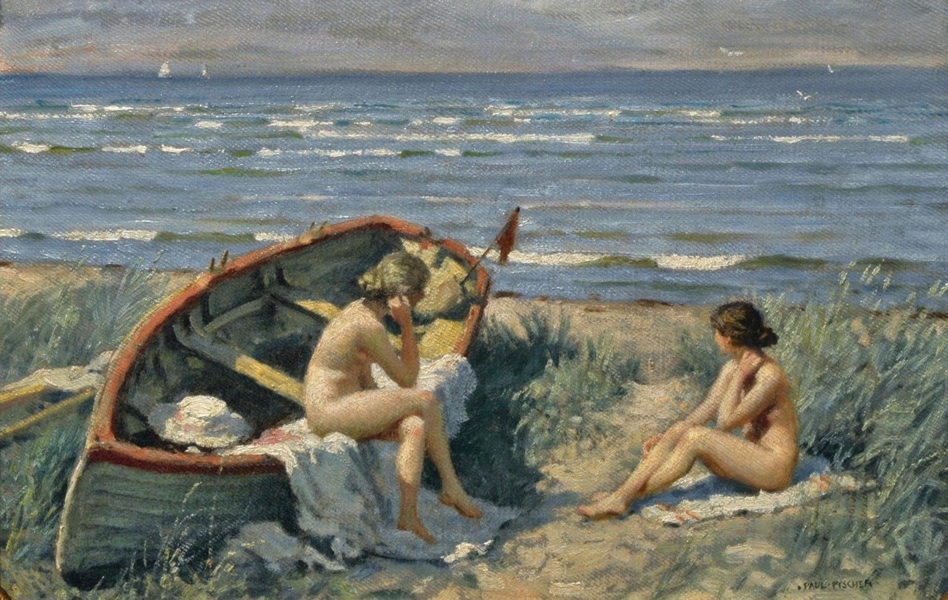 Motiv Fra Båstad by Paul Fischer