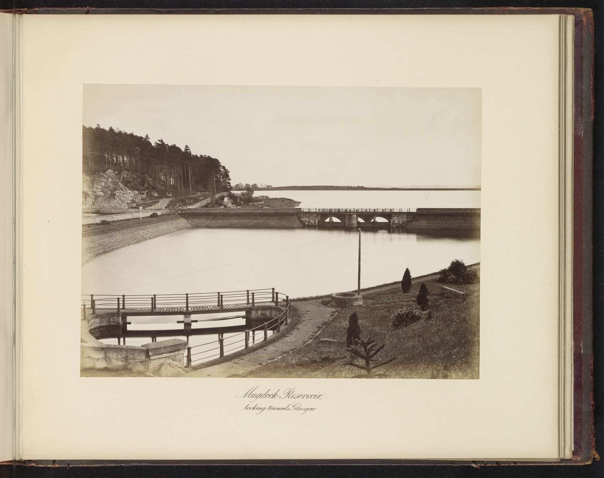 Mugdock Reservoir, looking towards Glasgow by T. & R. Annan & Sons