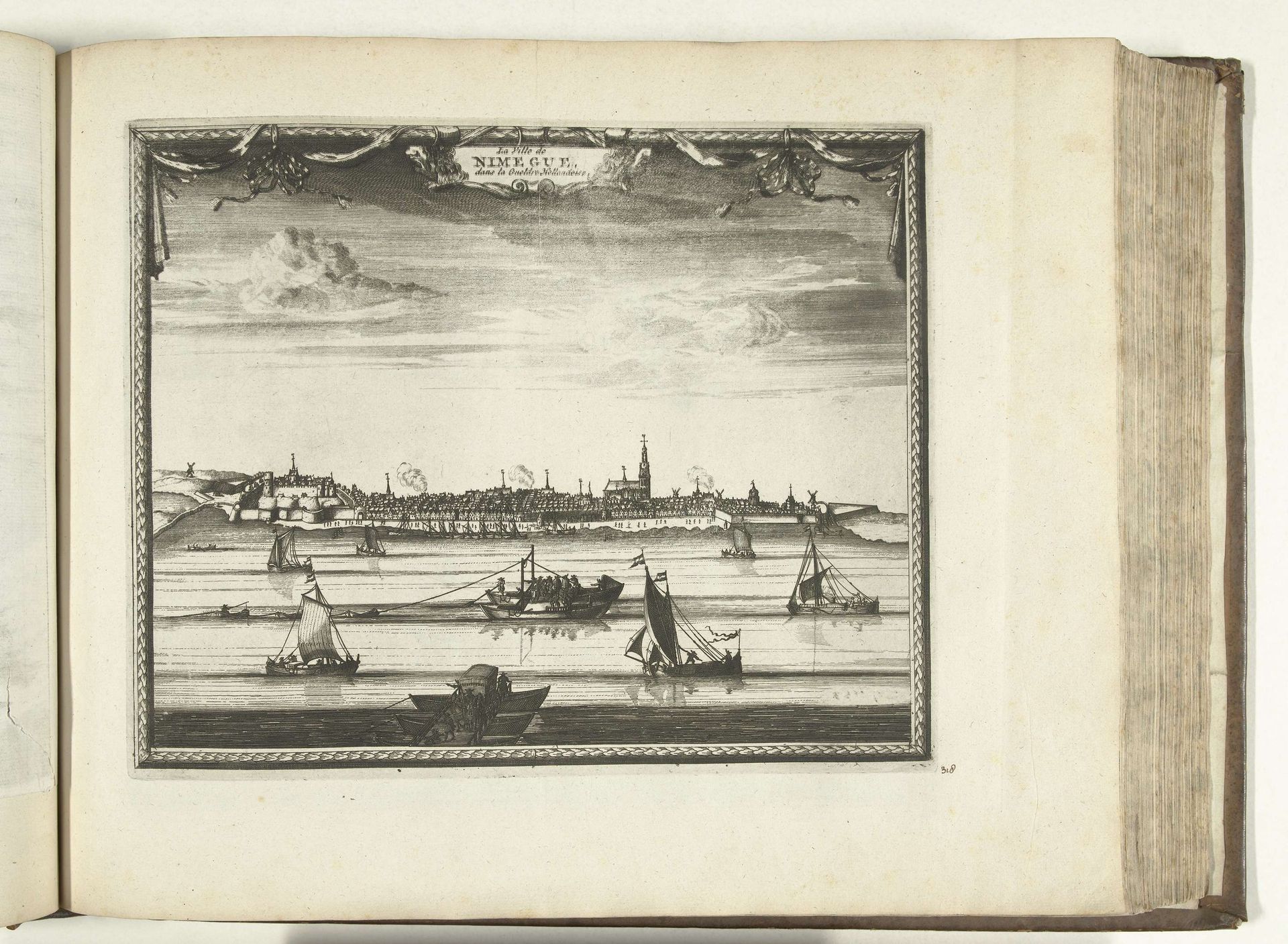 Gezicht op Nijmegen, 1726 by Anonymous