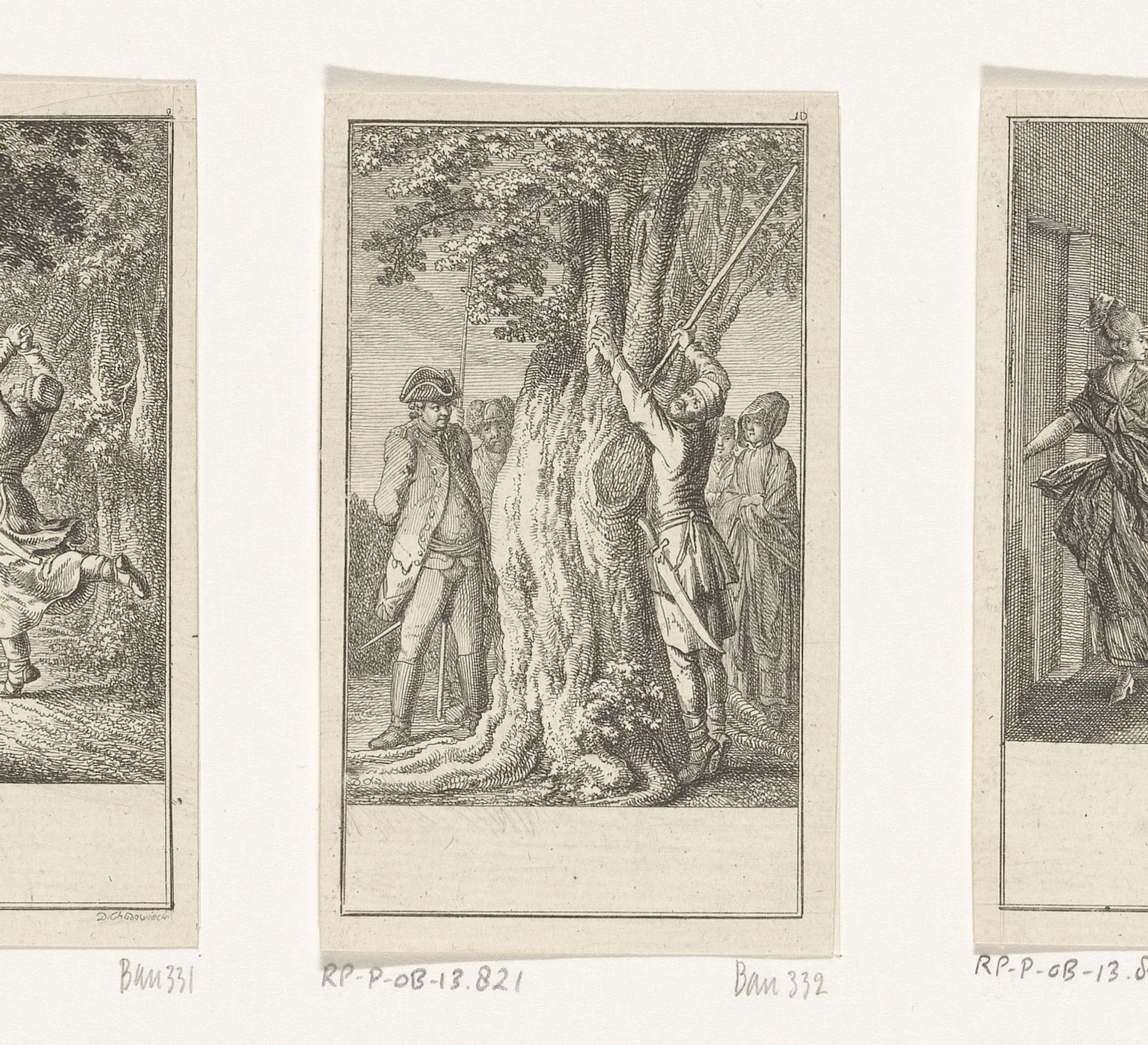 Sophie in de holle boom by Daniel Nikolaus Chodowiecki