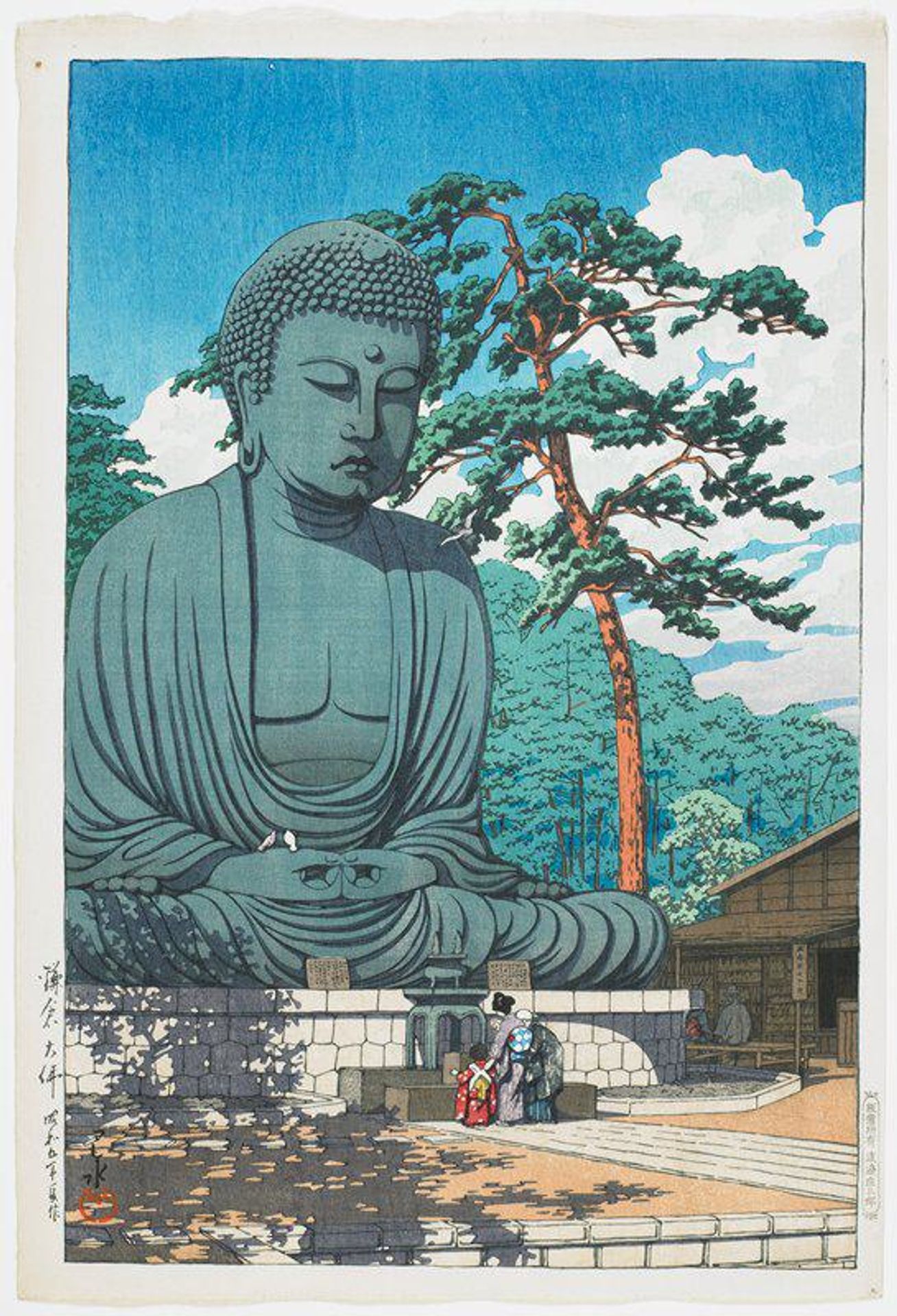 The Great Buddha at Kamakura by Hasui Kawase