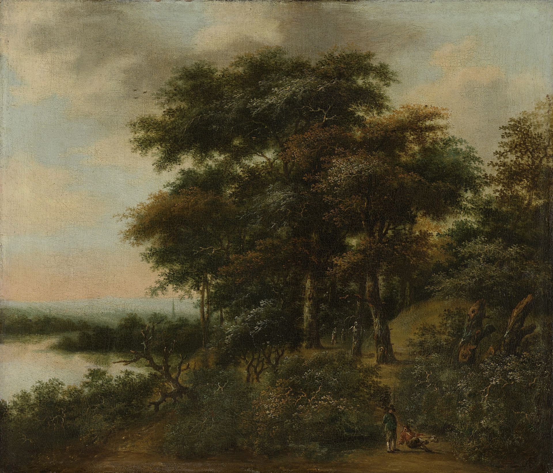 Wooded Landscape by Anthonie Waterloo