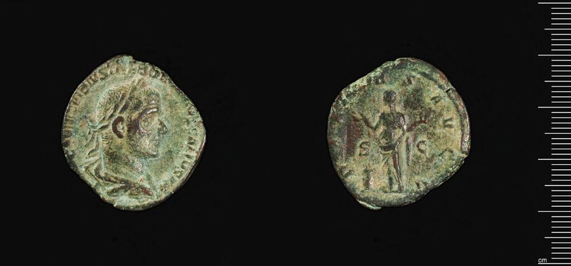 Sestertius of Trebonianus Gallus by Trebonianus Gallus