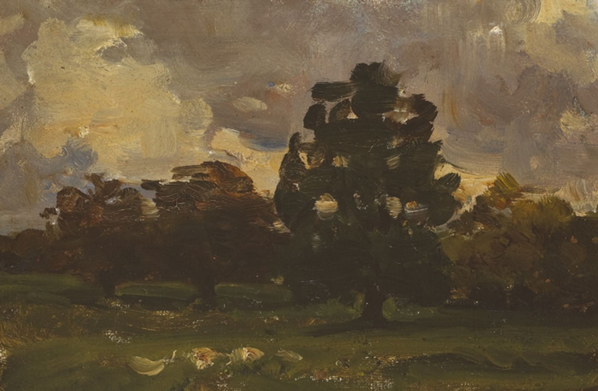 TREES IN MALAHIDE, COUNTY DUBLIN by Nathaniel Hone the Younger