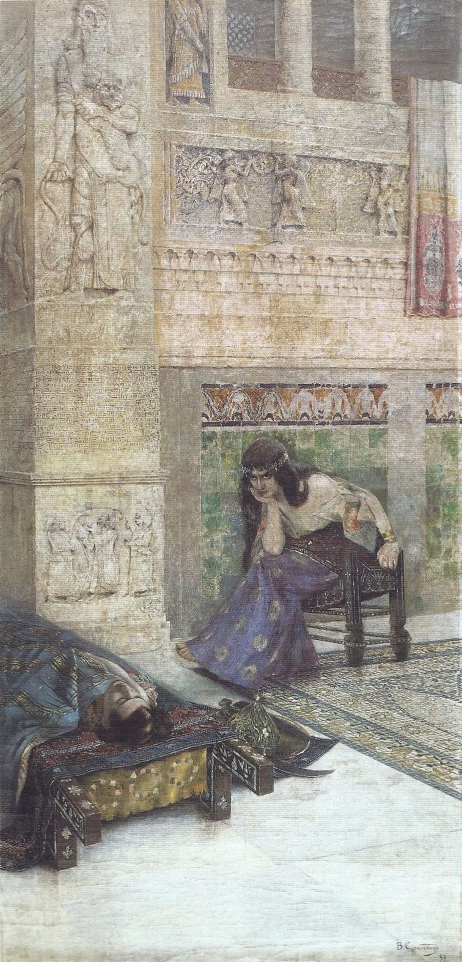 Semiramis and dead Ara the Beautiful by Vardges Sureniants