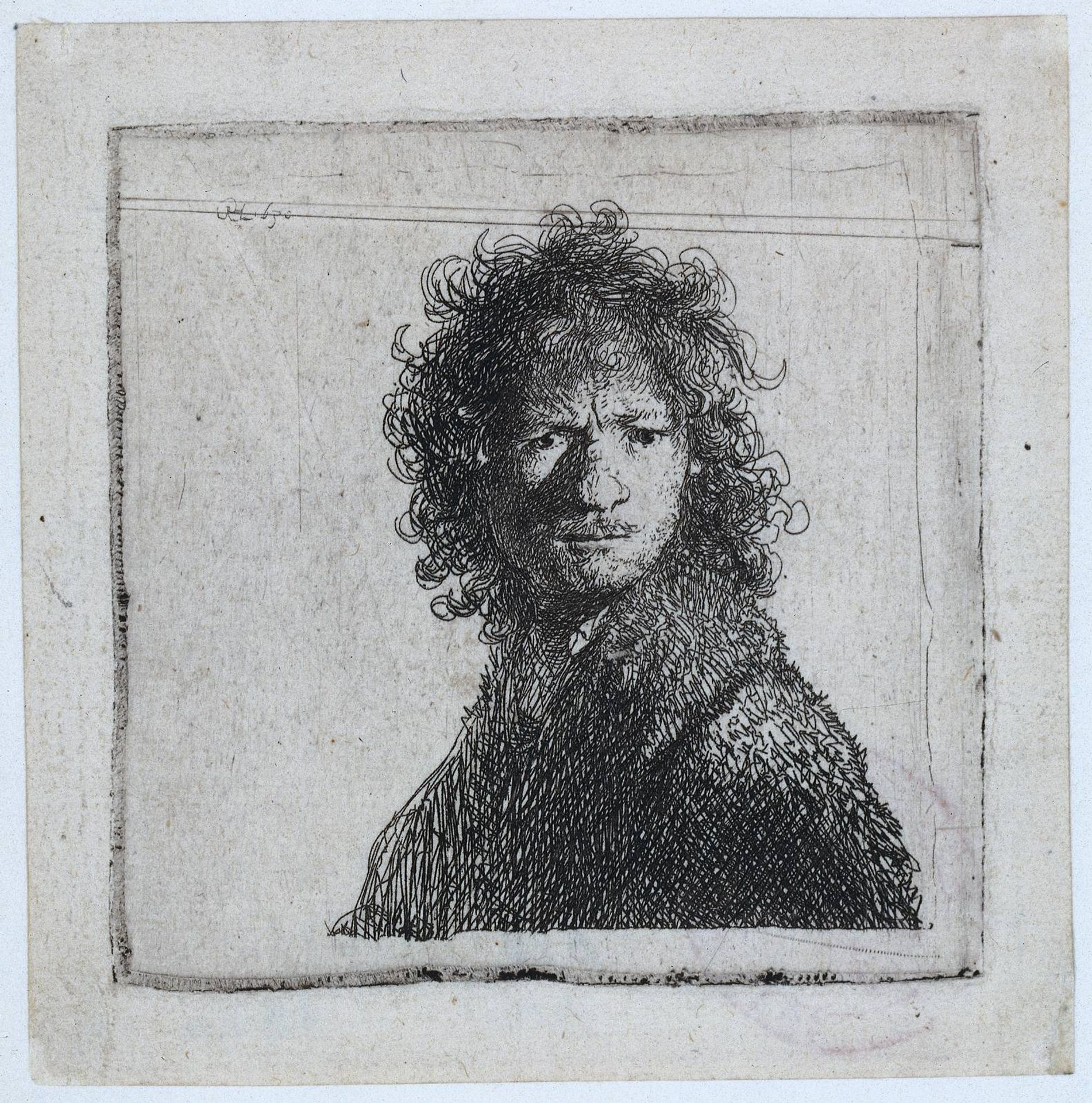 Self-portrait, Frowning by Rembrandt van Rijn