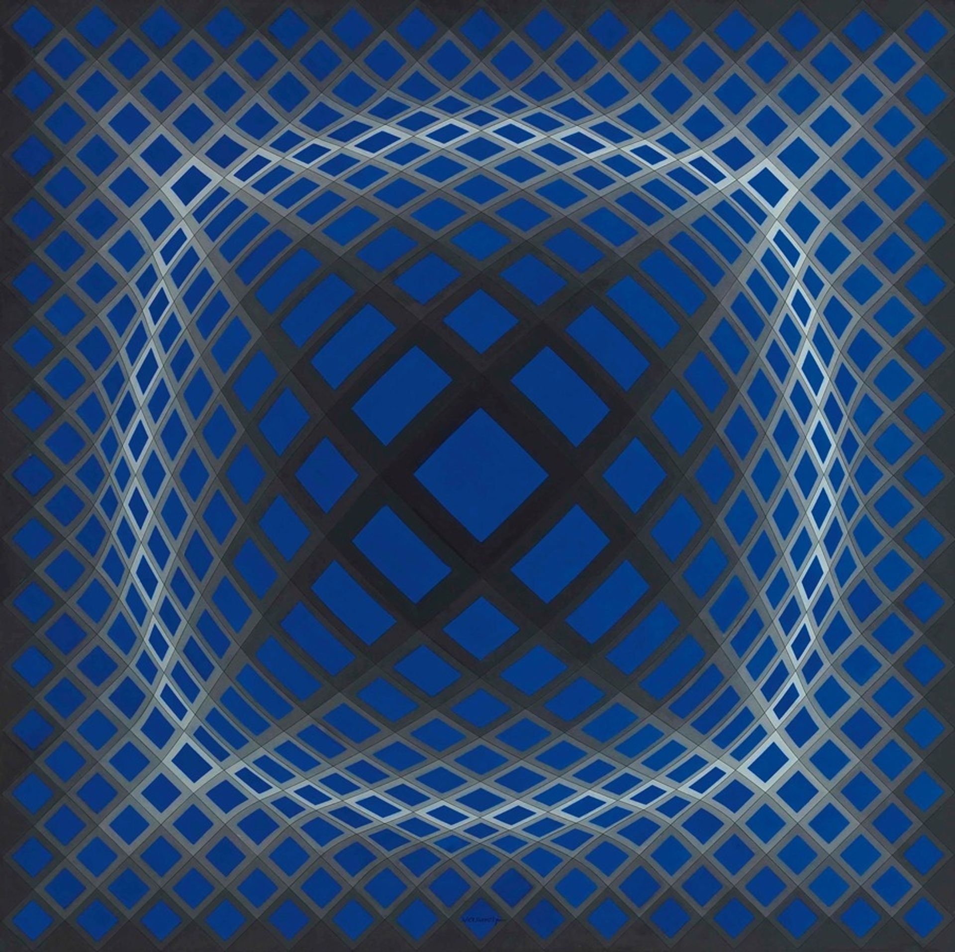 Vega-Bleu by Victor Vasarely