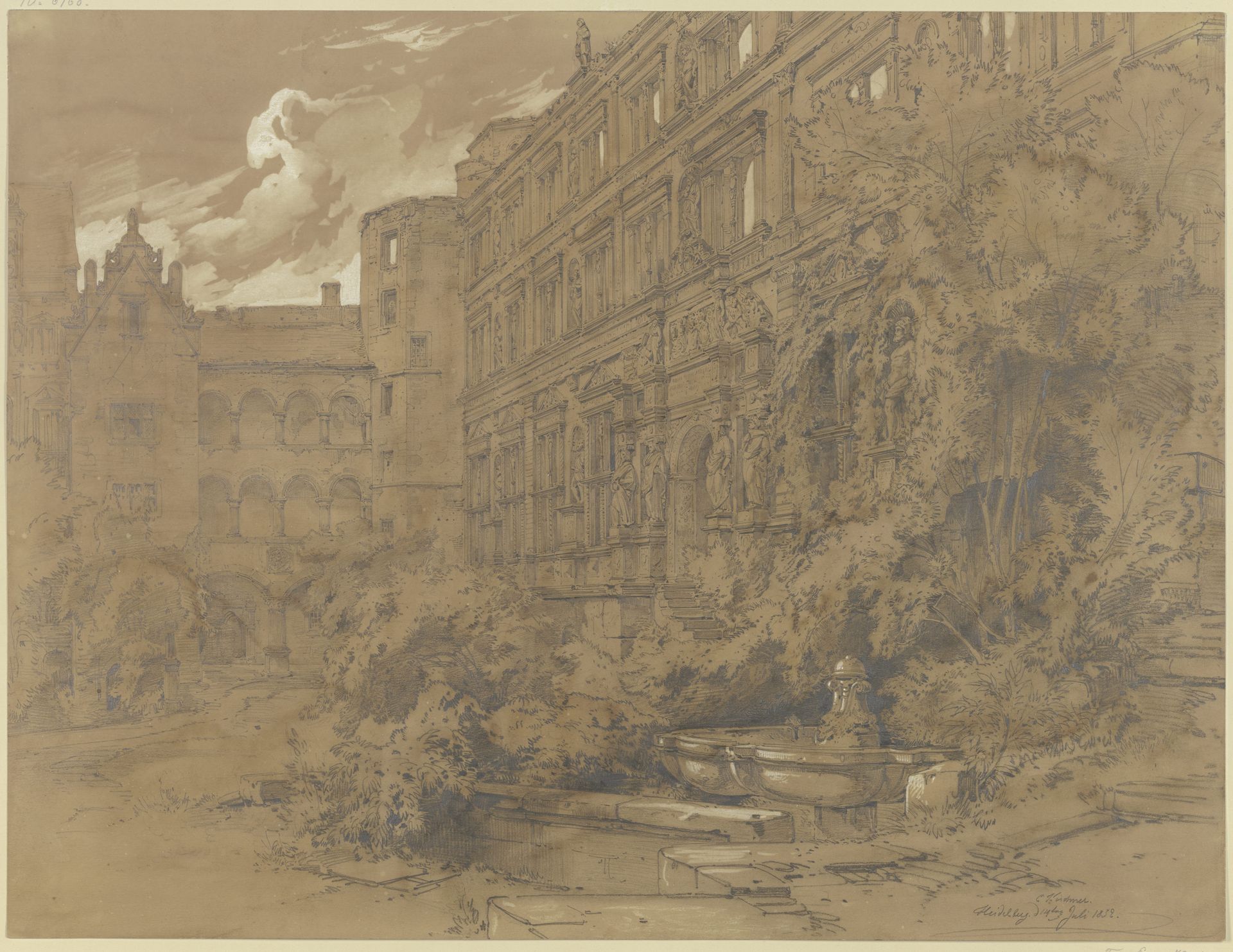 Heidelberg castle by Albert Emil Kirchner