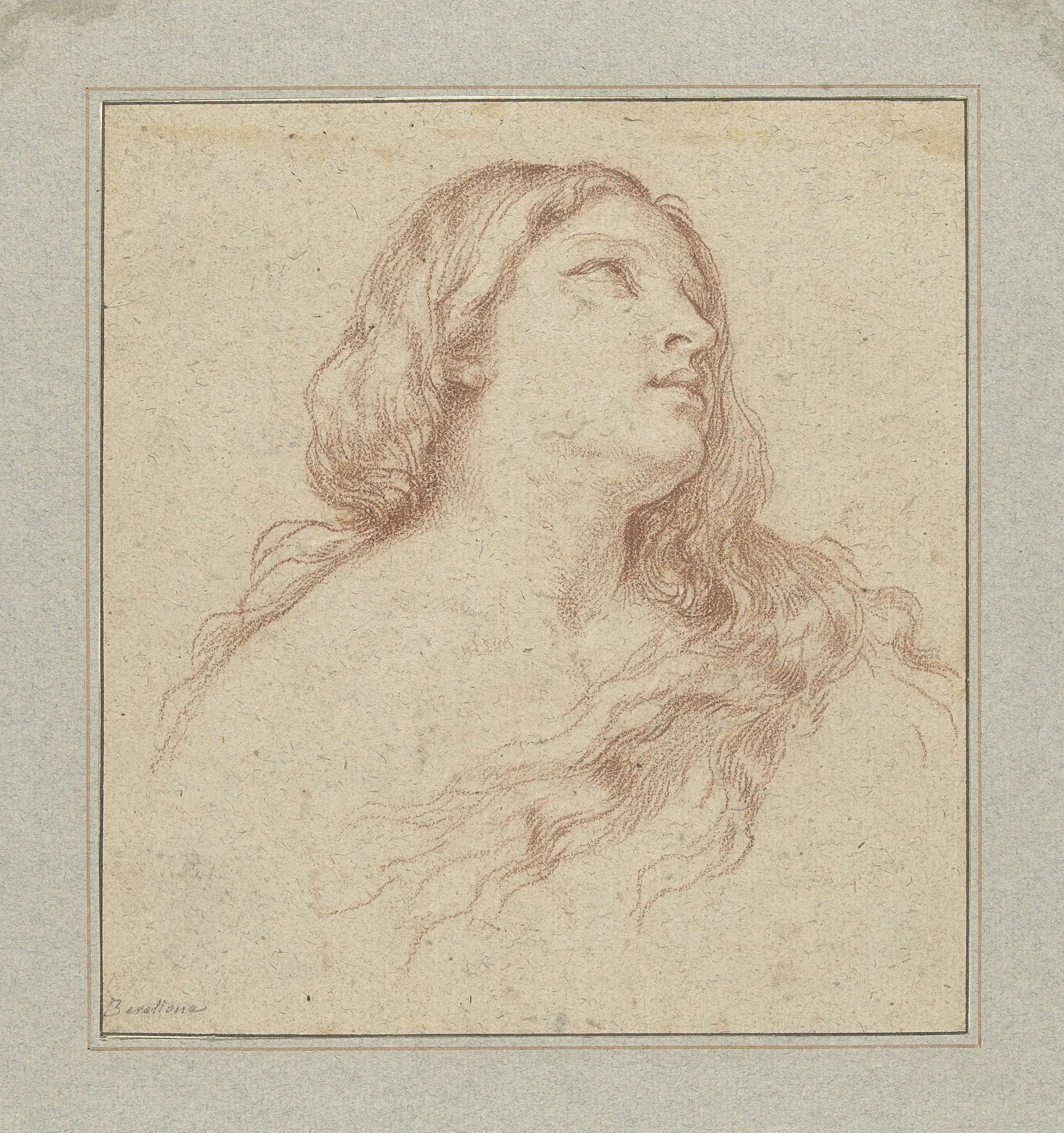 Studie voor het hoofd van een Maria Magdalena by Niccolò Berrettoni