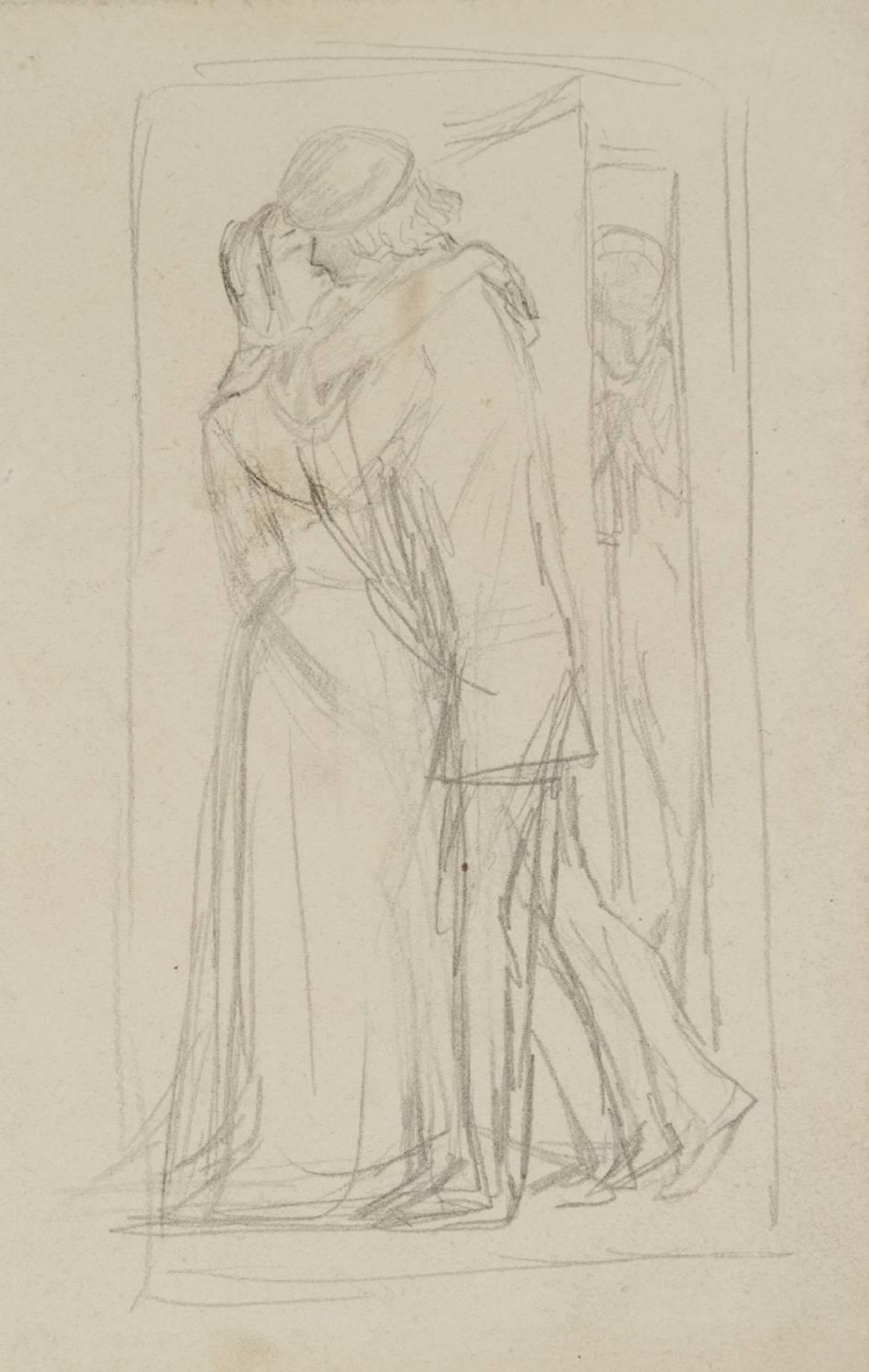 Study for ‘The Eve of St Agnes’ by Arthur Hughes