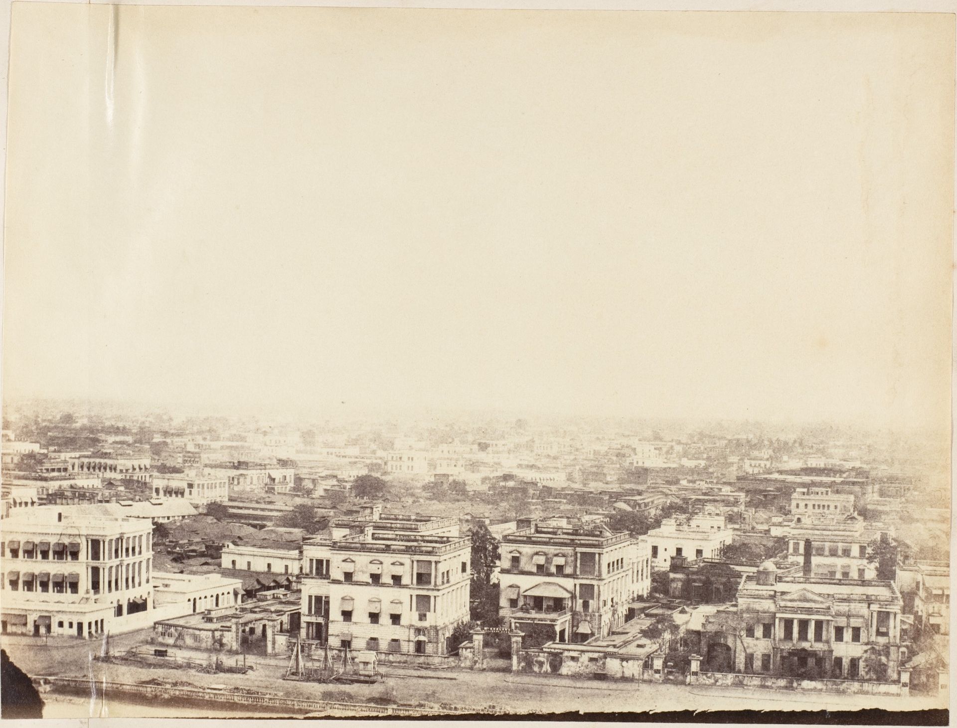 [View of the City from the Ochterlony Monument, Calcutta] by Captain R. B. Hill