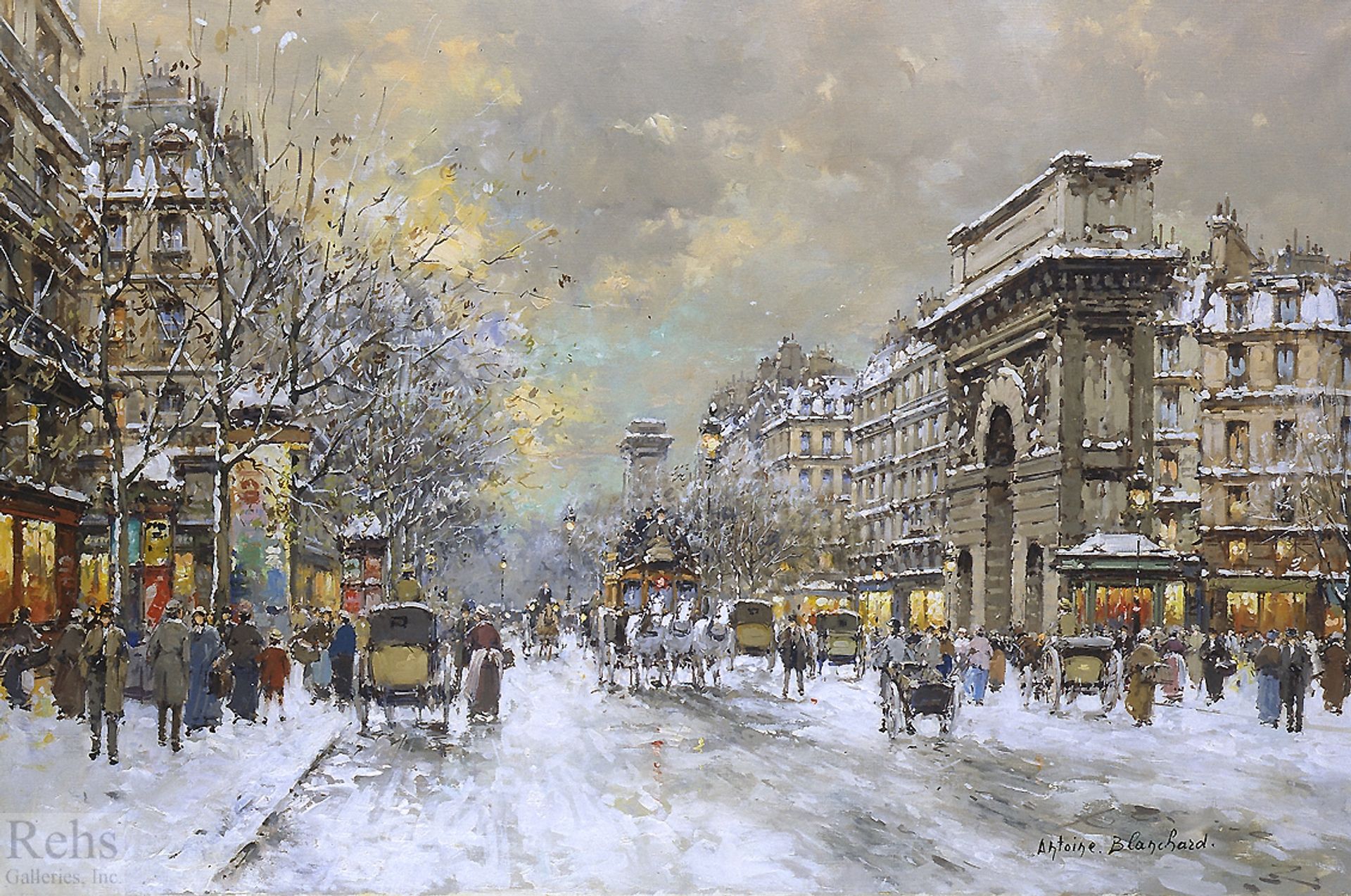 Porte St.Martin and Porte, St.Denis by Antoine Blanchard
