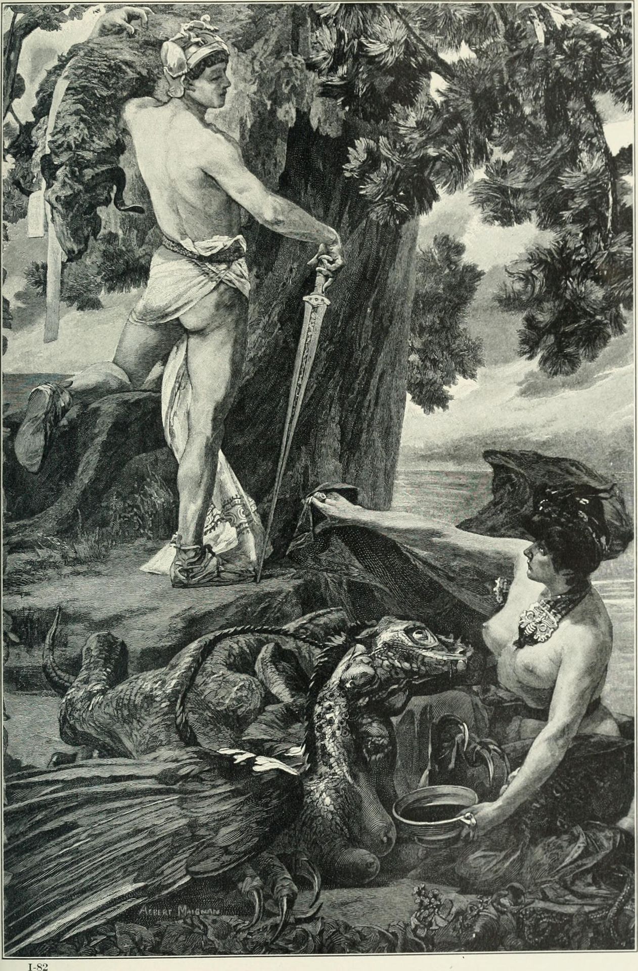 The Golden Fleece, Medea's potion by Albert Maignan