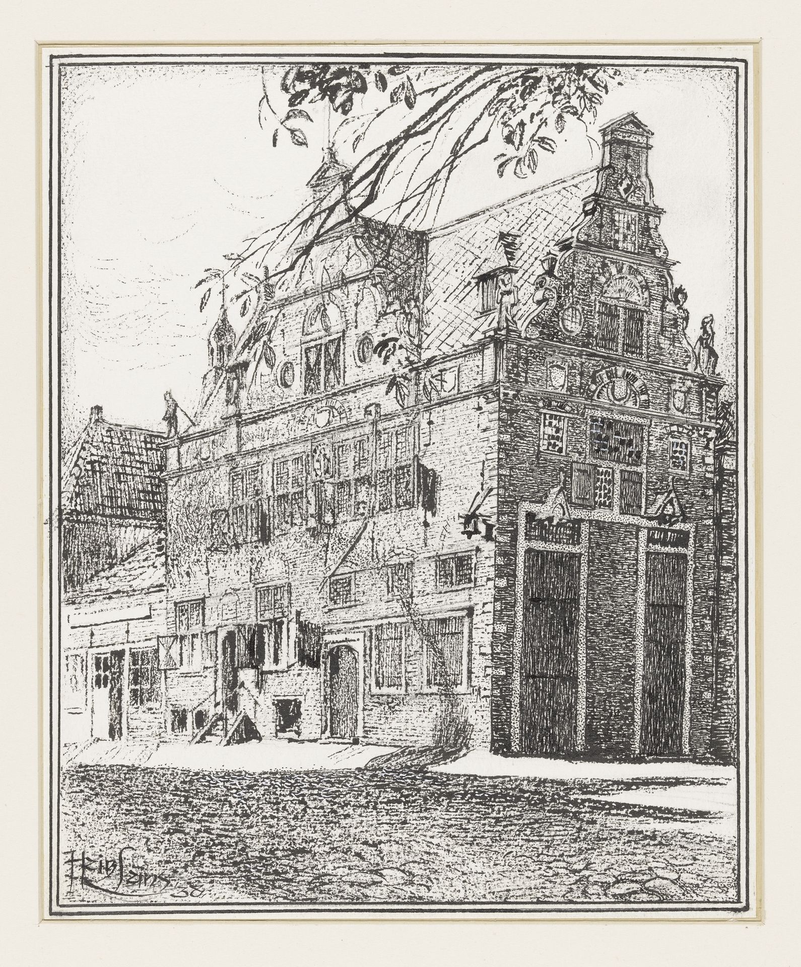 Waag te Enkhuizen by Huib Luns