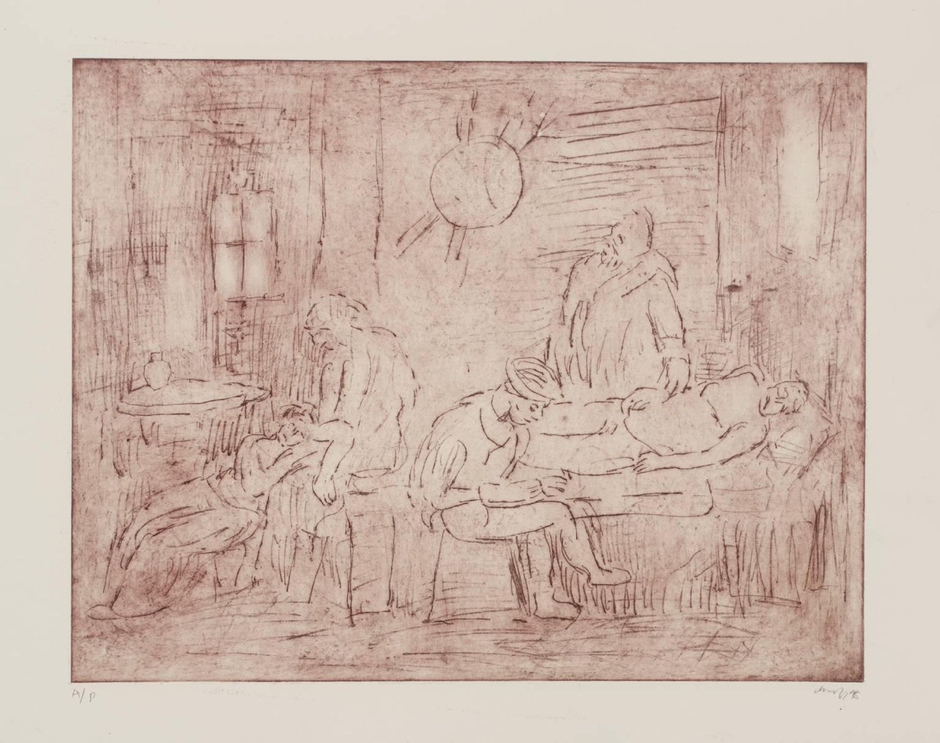 The Testament of Eudamidas (2) by Leon Kossoff