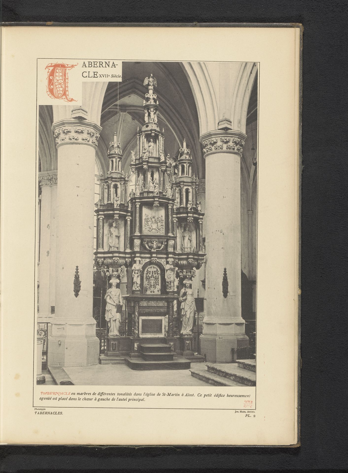 Stenen tabernakel in de Sint-Martinuskerk te Aalst by Anonymous