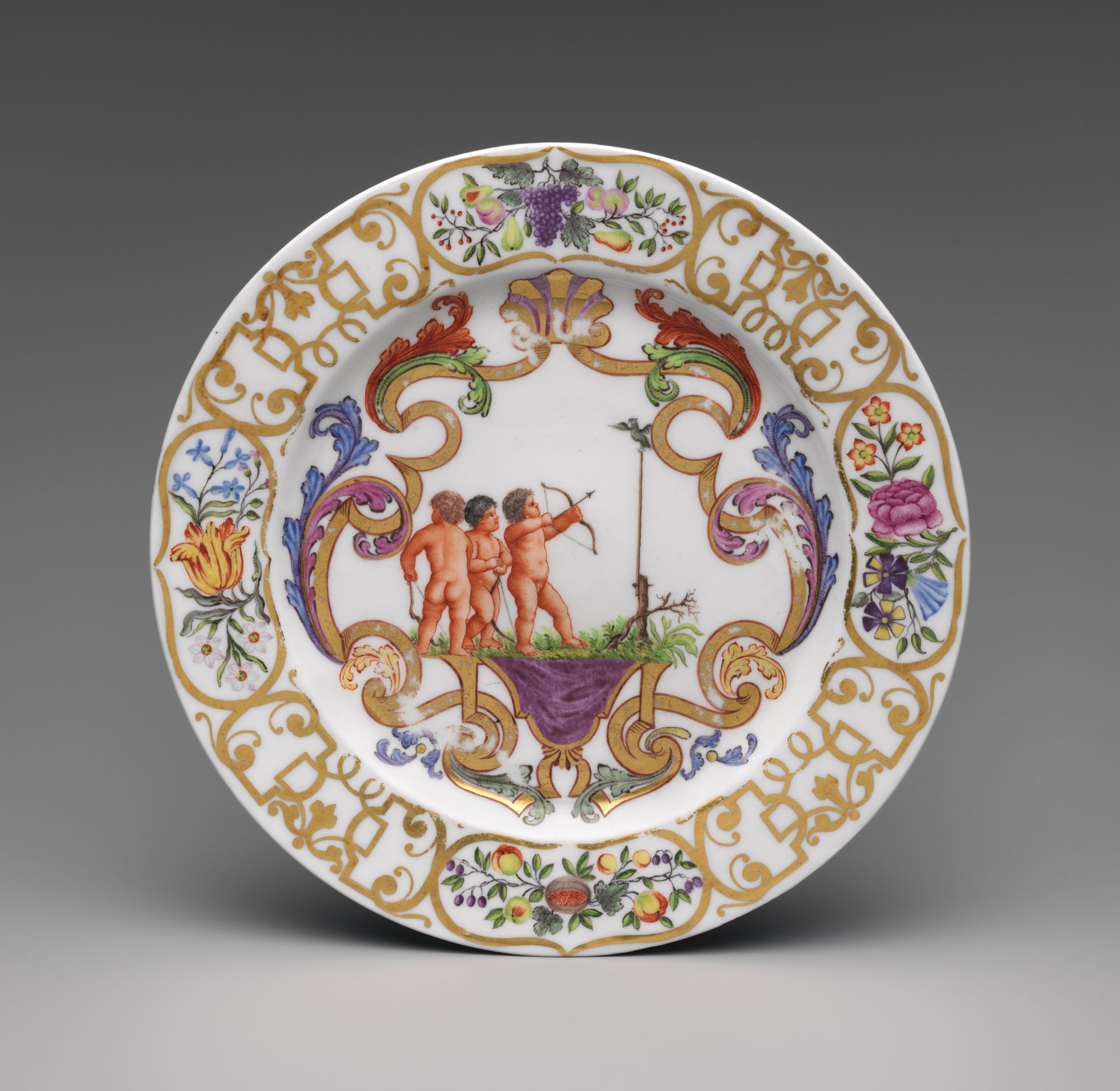Plate (one of a pair) by Meissen Manufactory