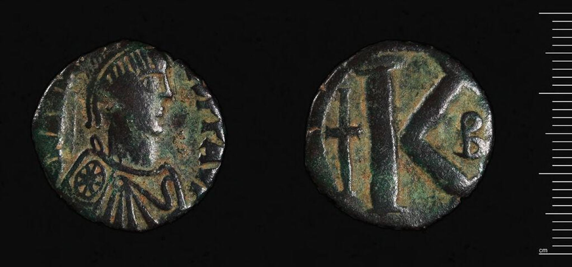 Half follis of Anastasios I, Constantinople by Anastasios I