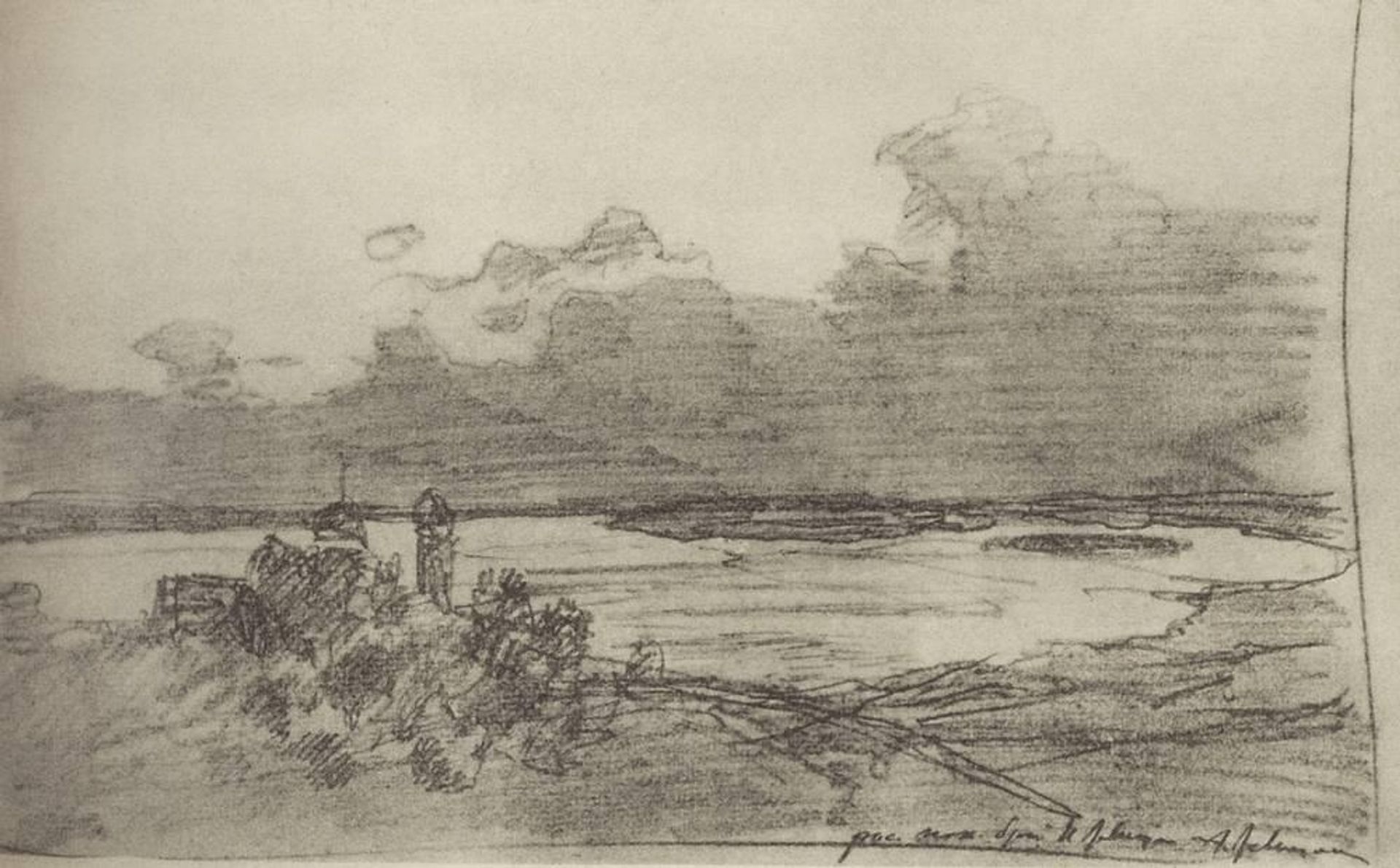 Before the thunderstorm by Isaac Levitan