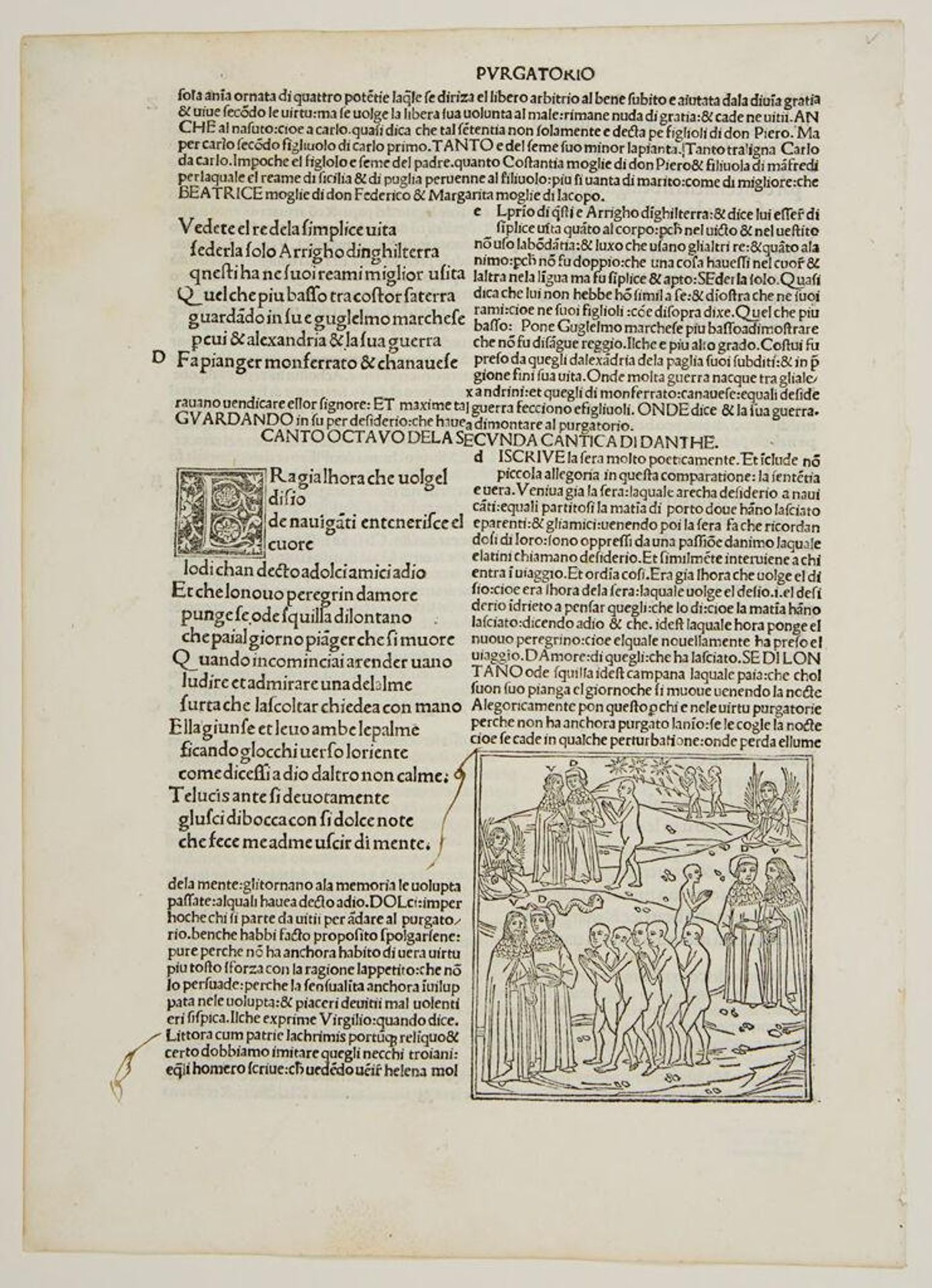 Canto VIII. Ante Purgatory / Nightfall Easter Sunday; The Guardian Angels; The Serpent by Anonymous