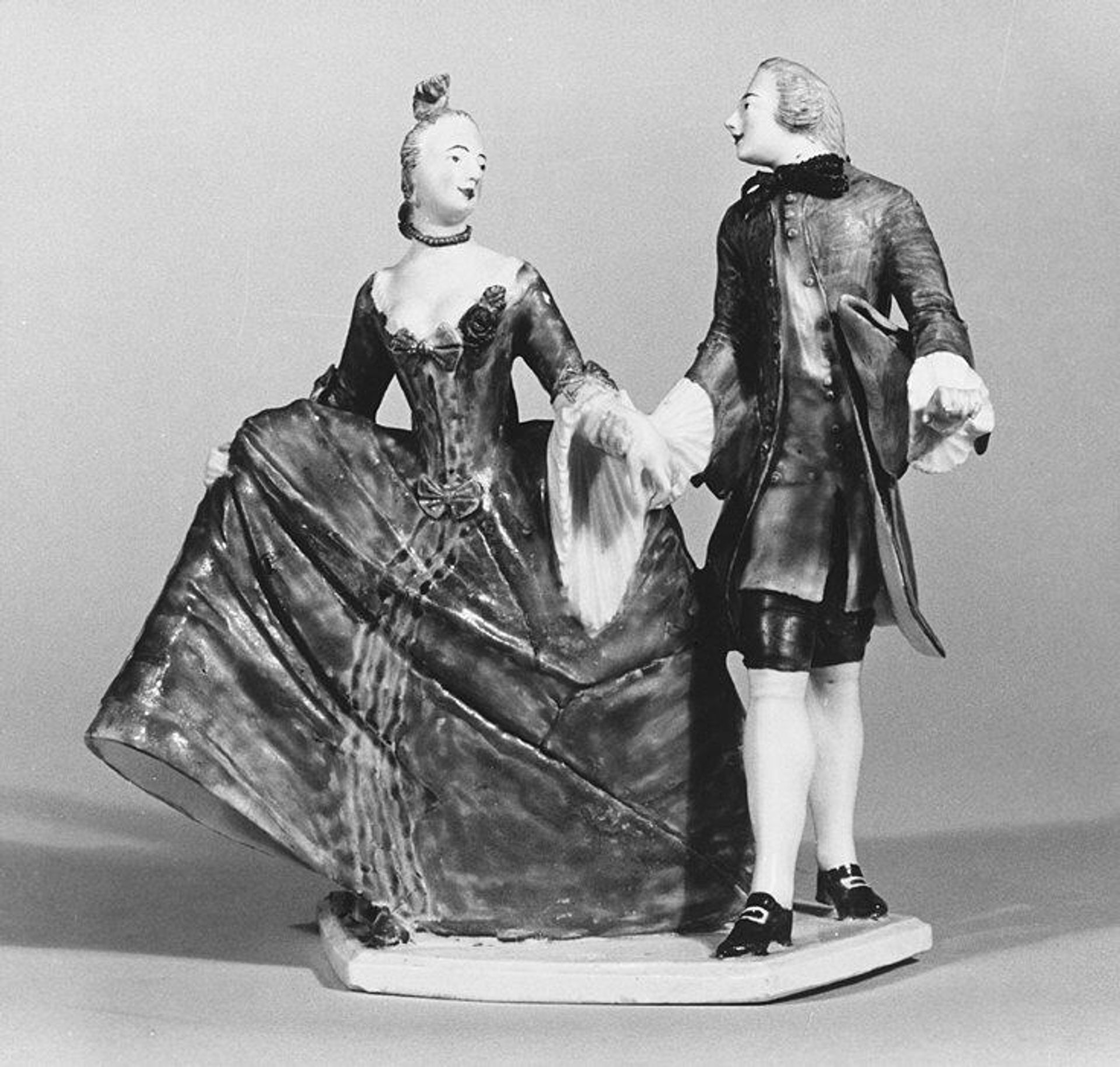 Crinoline lady with cavalier by Johann Paul Rupert Härtl