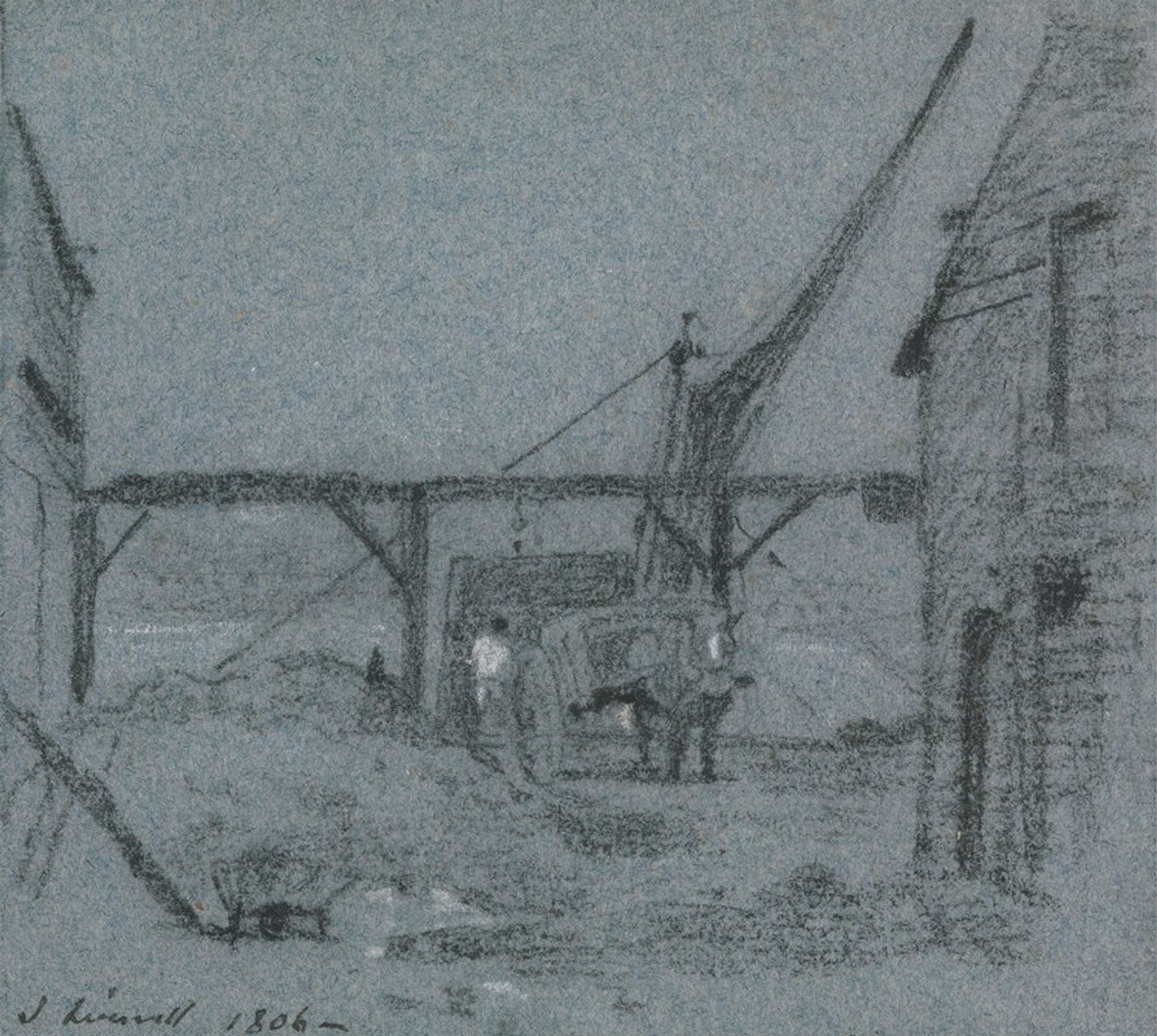 Unloading Grain by John Linnell