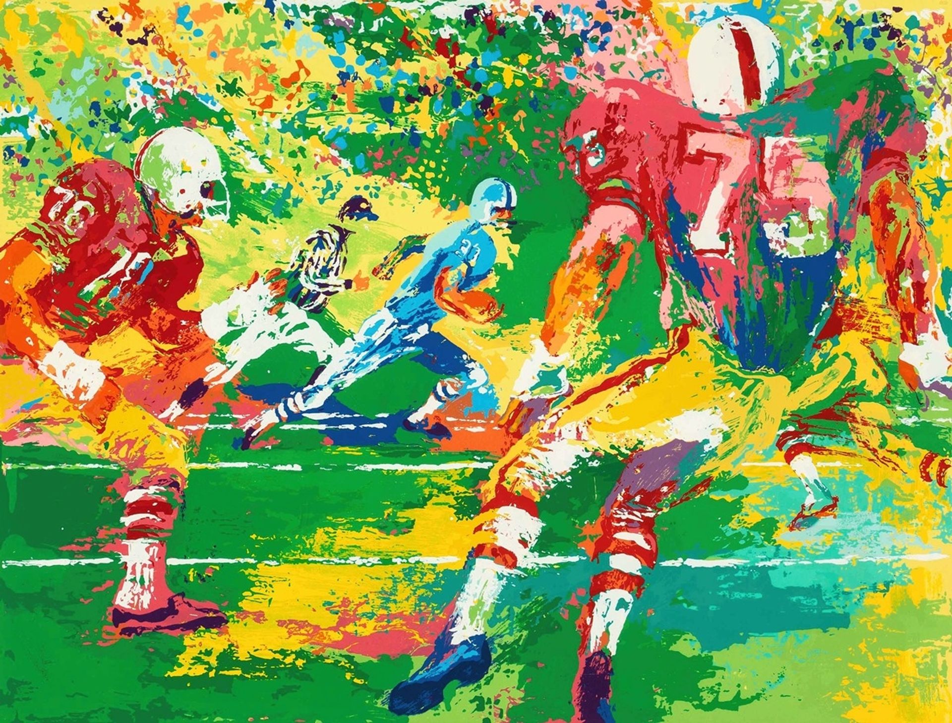 Football Players by LeRoy Neiman