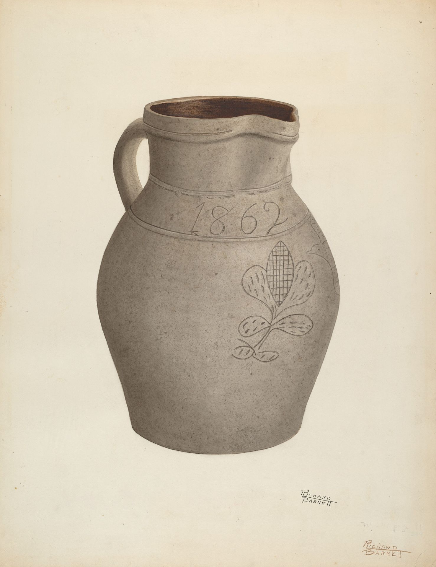Stoneware Pitcher by Richard Barnett