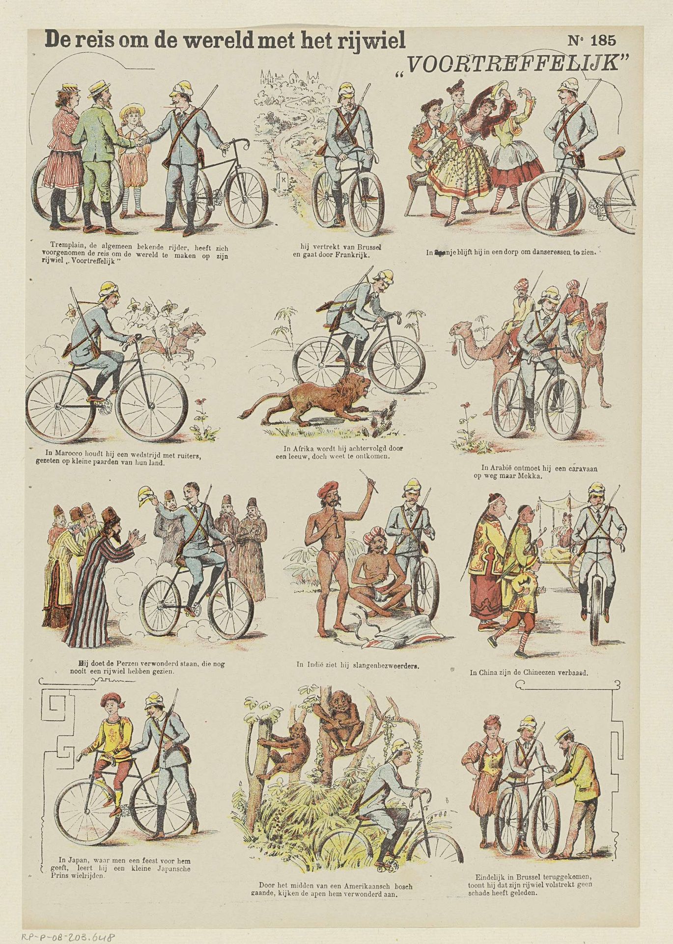 De reis om de wereld met het rijwiel by Gordinne