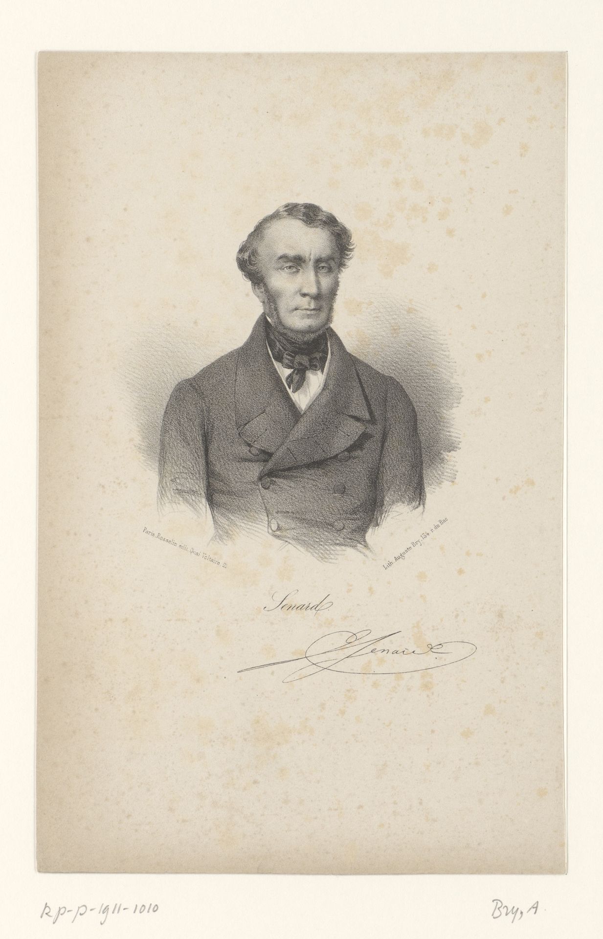 Portret van de politicus Antoine Marie Jules Senard by Auguste Bry