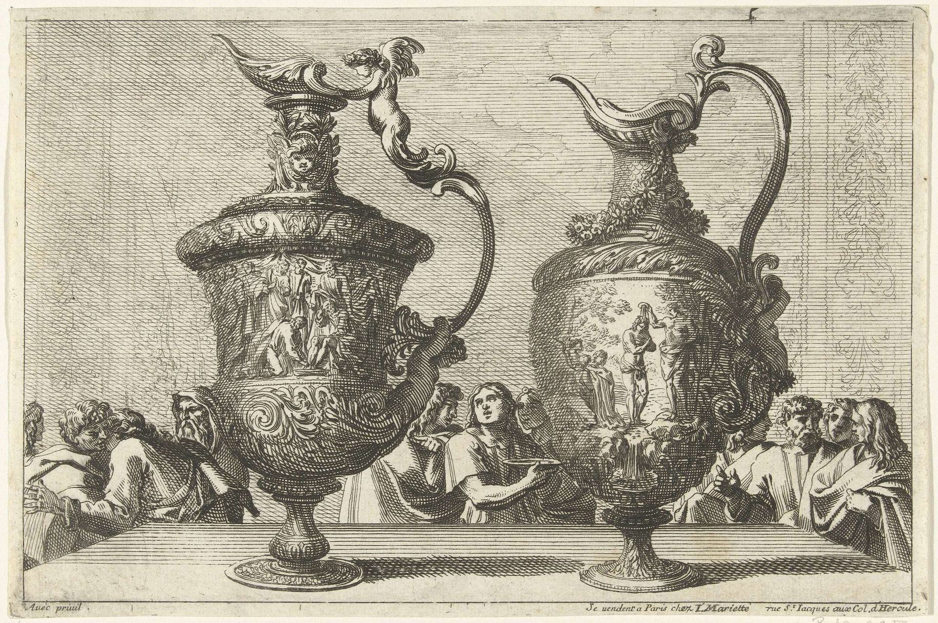 Twee schenkkannen by Anonymous