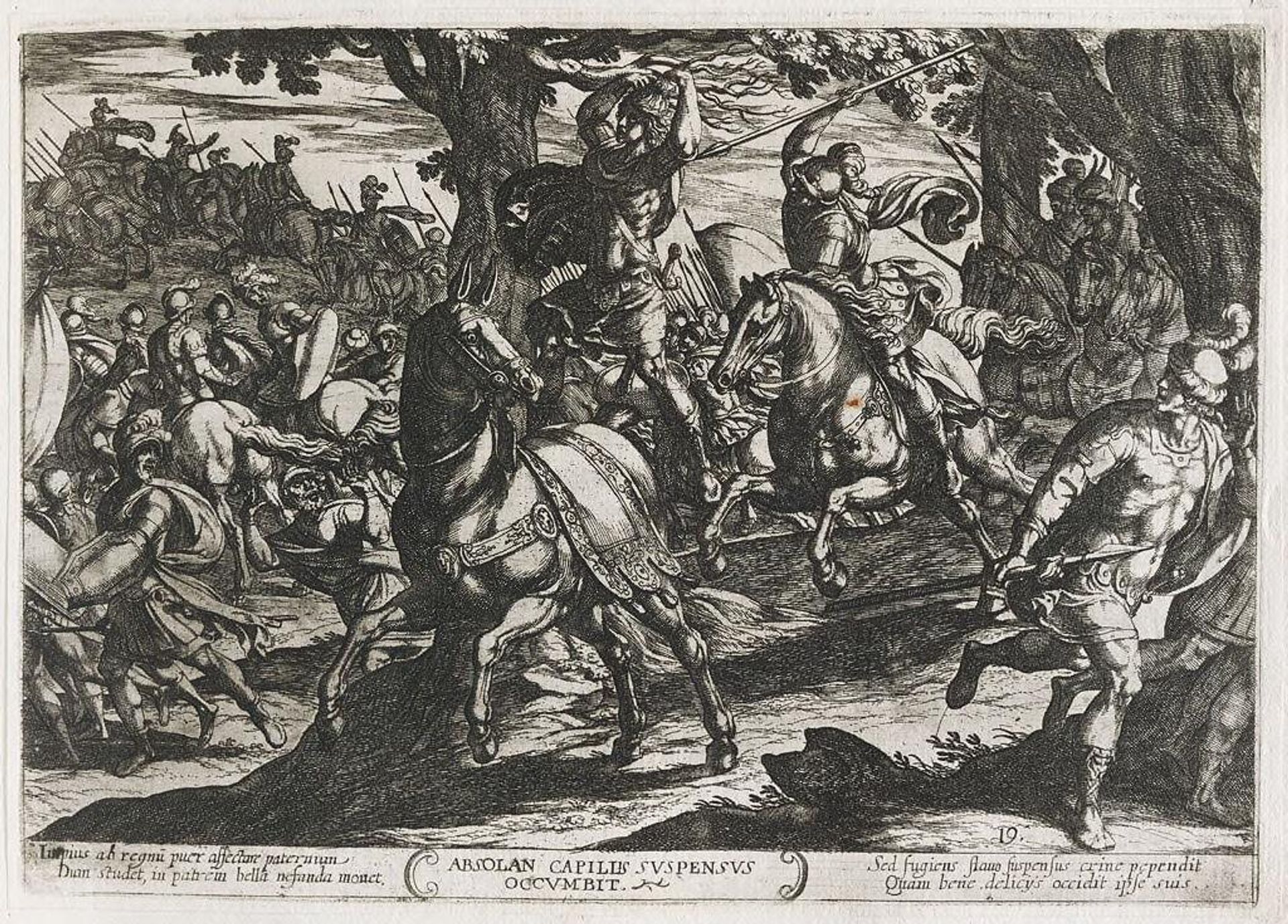 Jacob Killing Absalom by Antonio Tempesta